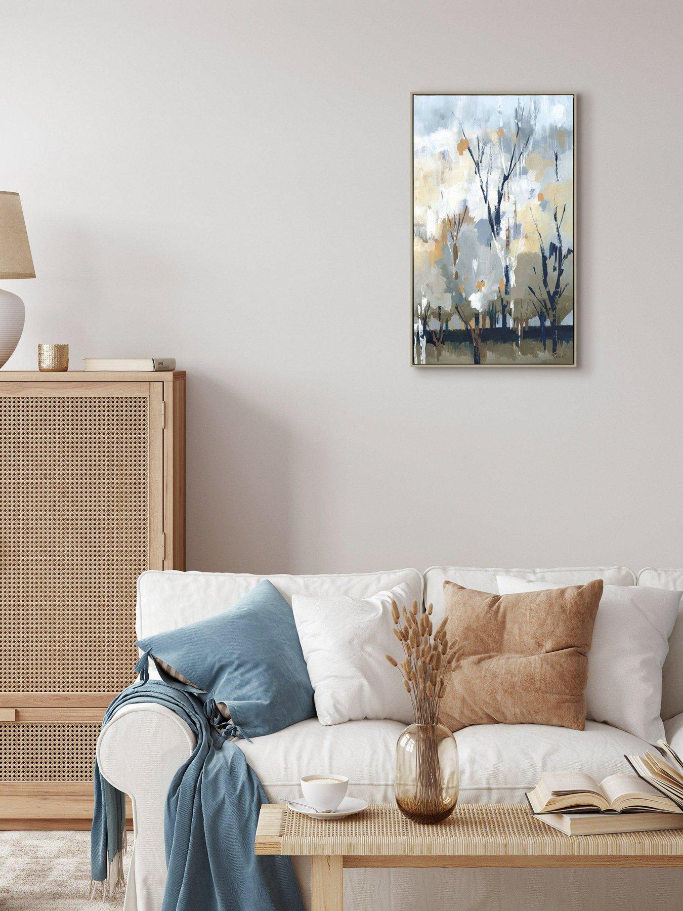 undefined Silver Birch Blues Framed Canvas Wall Art