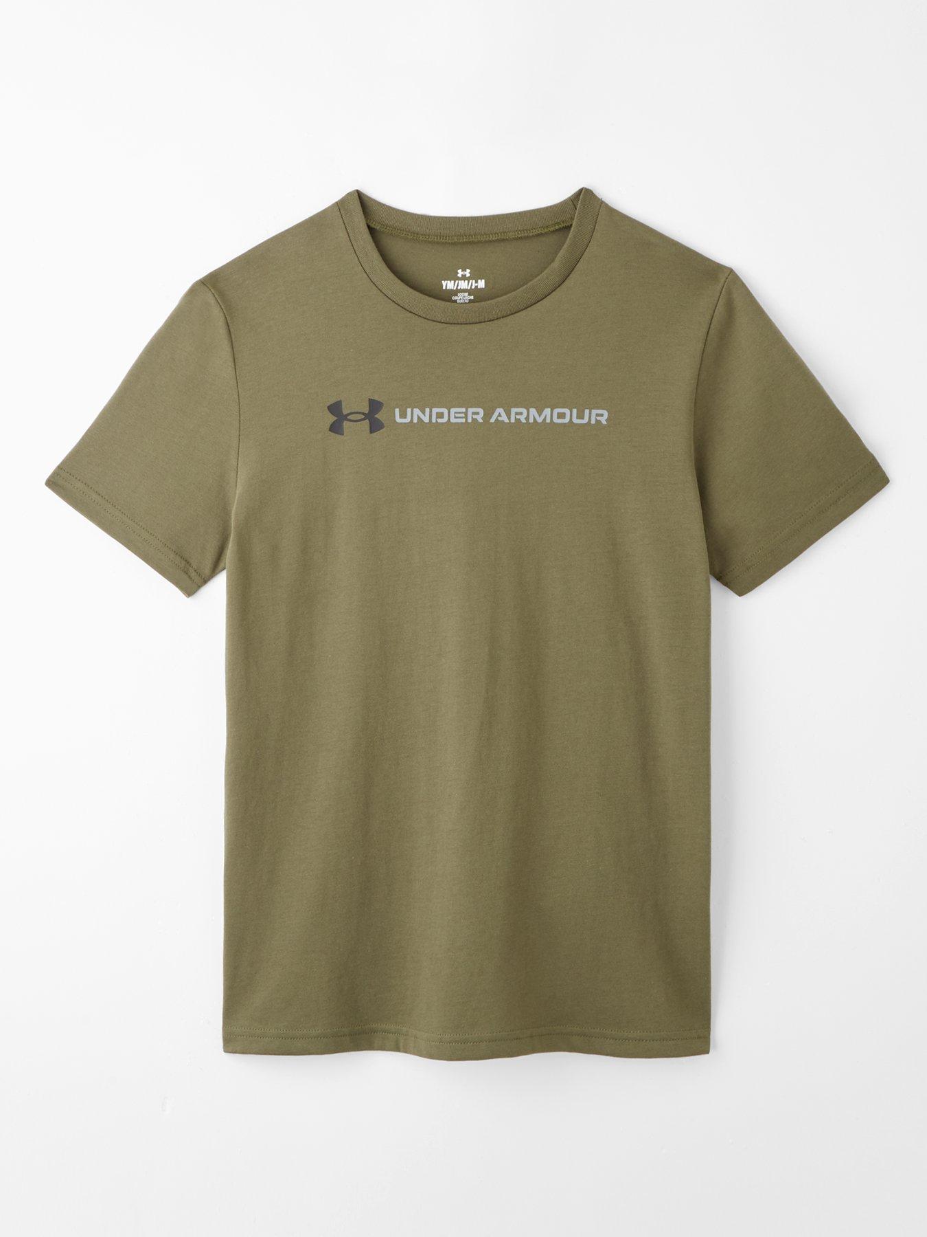 undefined Boys Wordmark Short Sleeve - Green