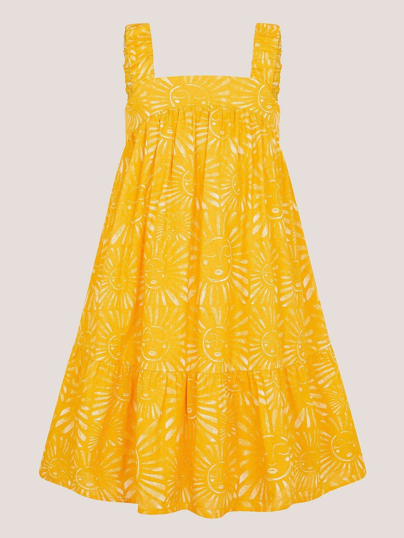monsoon-girls-sun-print-dress-yellow
