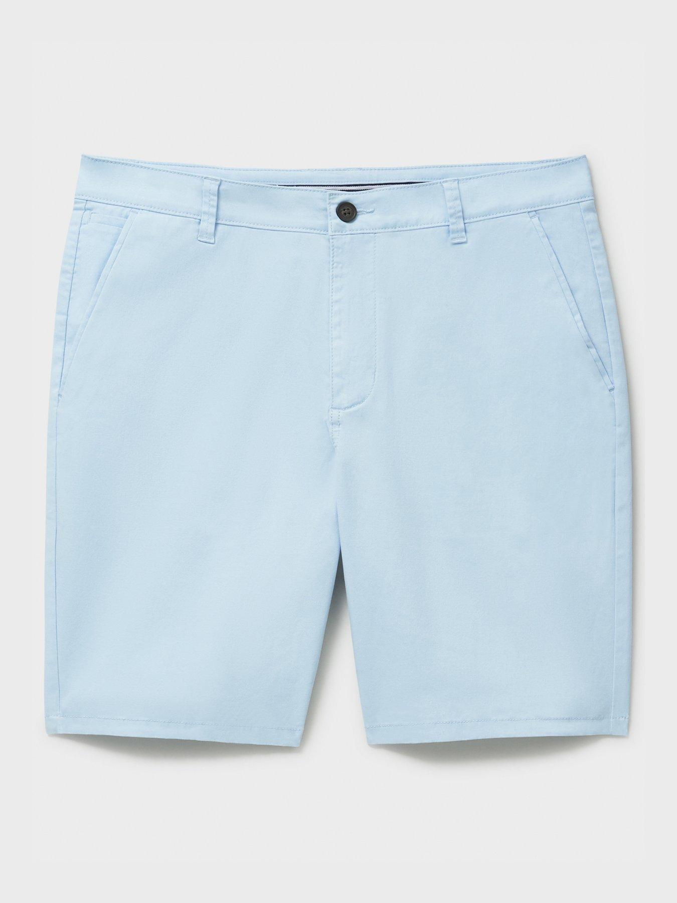  image of crew-clothing-bermuda-chino-shorts-light-blue