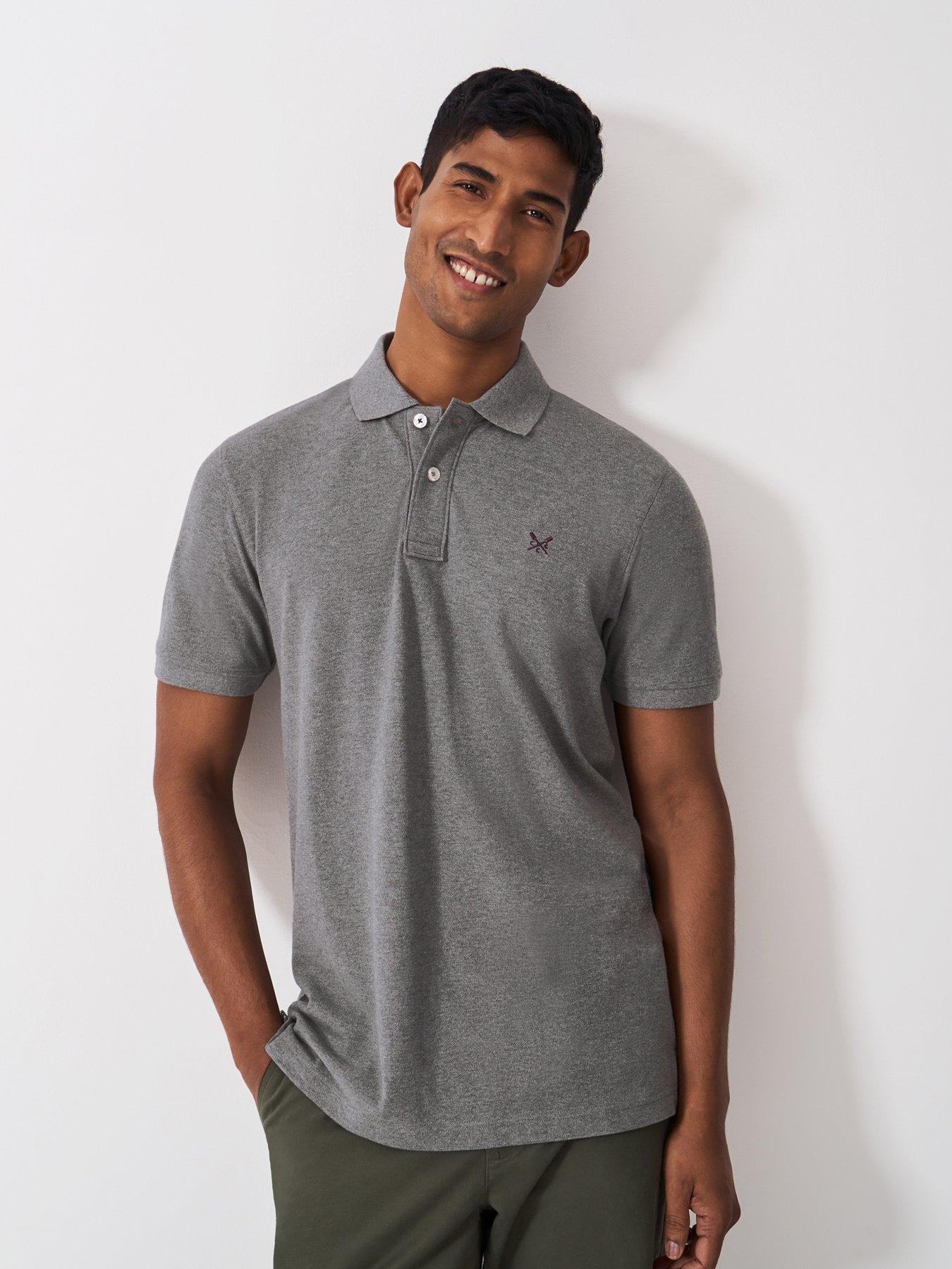 crew-clothing-classic-short-sleeve-pique-polo-shirt-grey