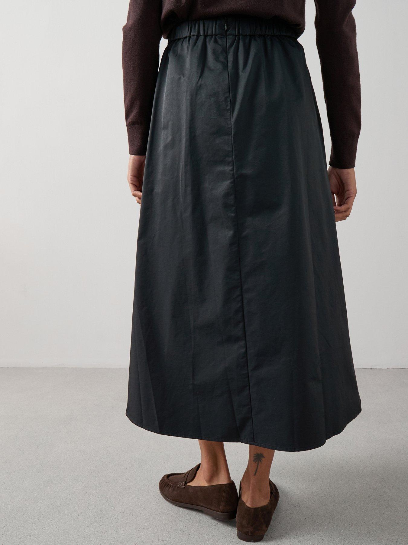 Image 2 of 6 of The Very Collection Midi Prom Skirt - Black