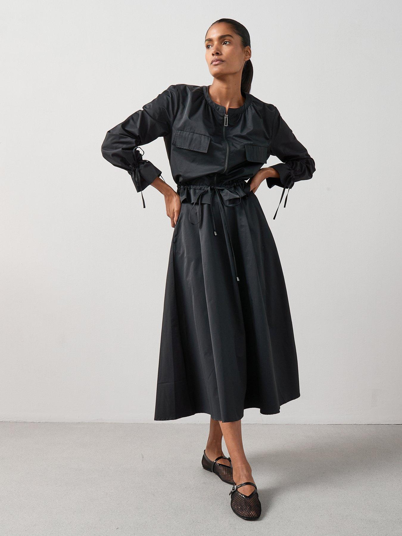 Image 3 of 6 of The Very Collection Zip Through Woven Jacket - Black