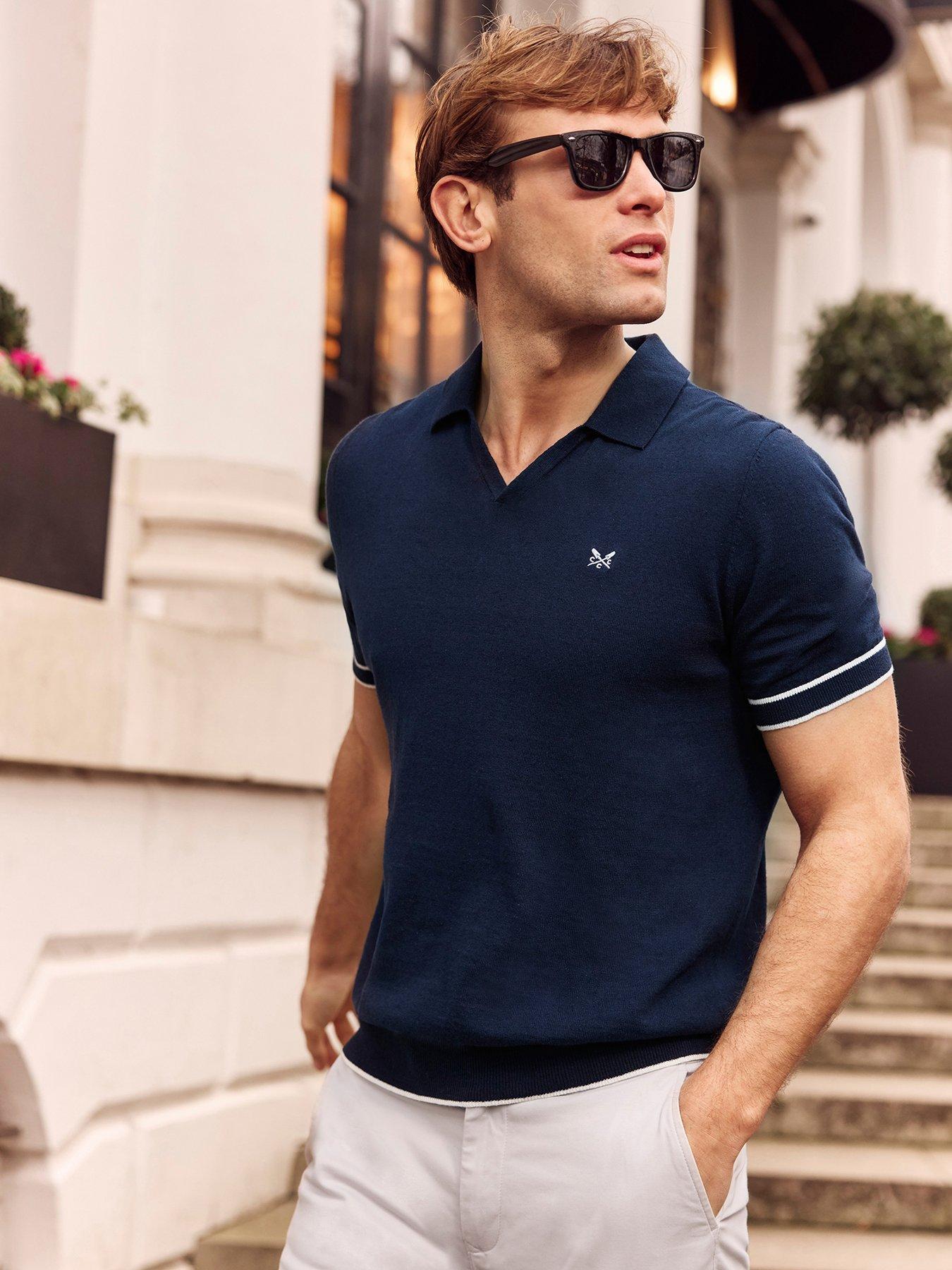 crew-clothing-johnny-collar-short-sleeve-polo-shirt--navy