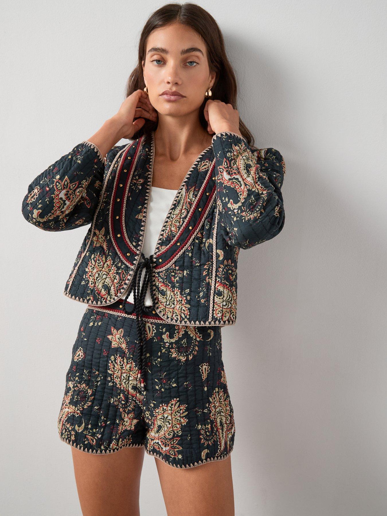 Image 5 of 7 of The Very Collection Printed Jacket With Embroidery - Print