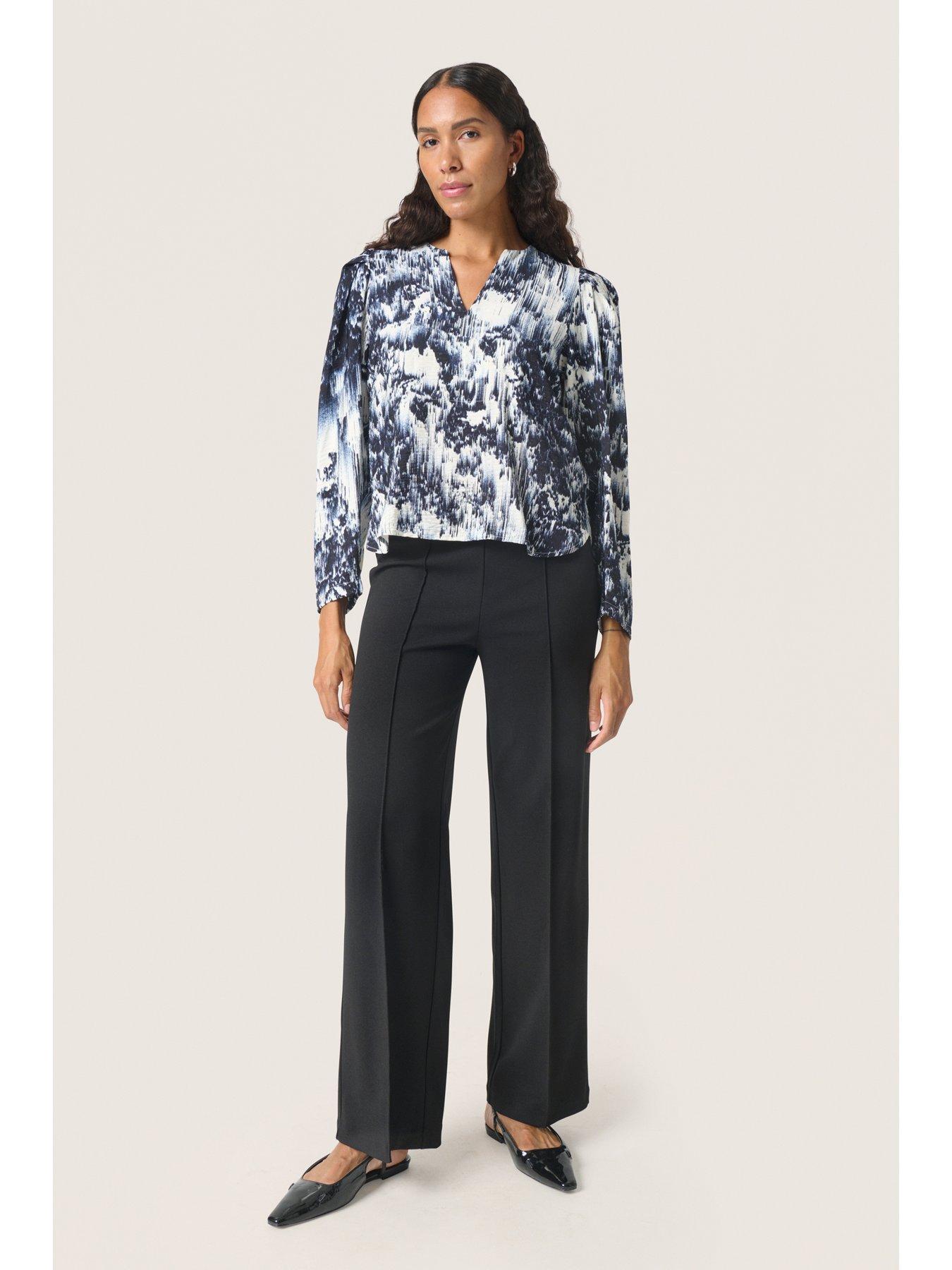  image of soaked-in-luxury-jazzlyn-blouse-blue