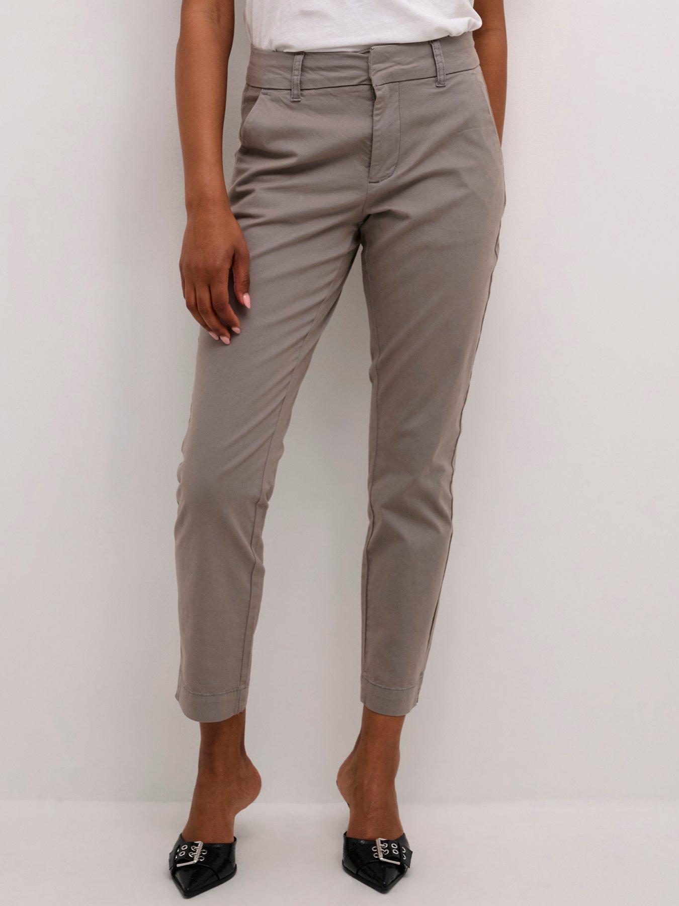 undefined Mette Tailored Cropped Trousers - Grey