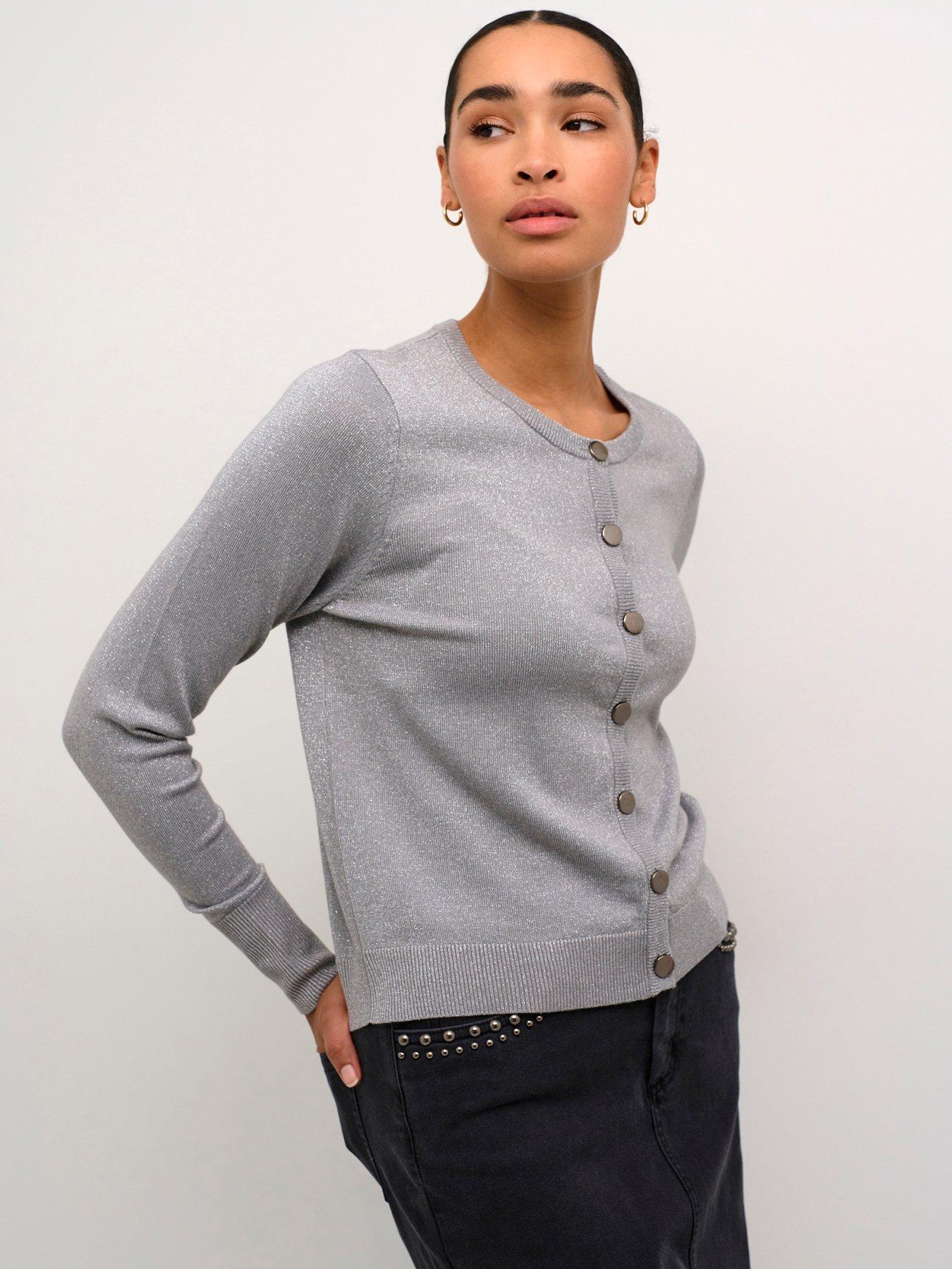 kaffe-regina-cardigan-grey