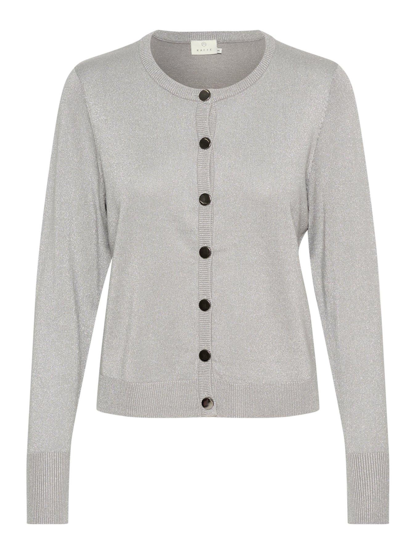  image of kaffe-regina-cardigan-grey