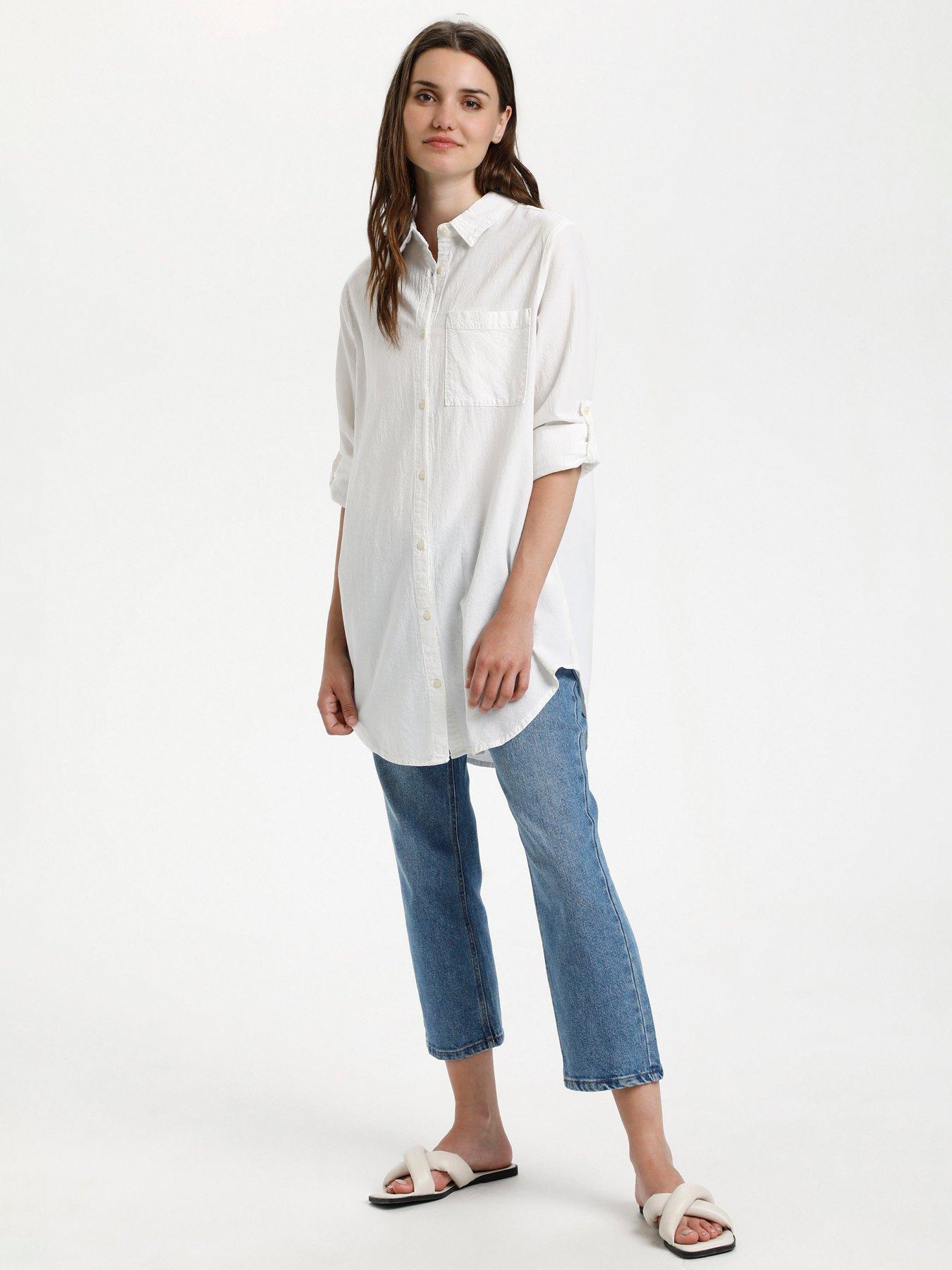 kaffe-naya-tunic-shirt-white