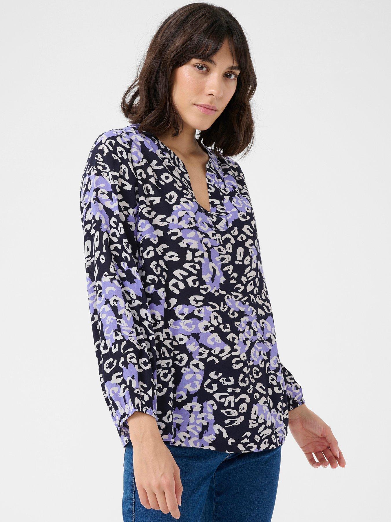 kaffe-janne-animal-print-blouse-multi