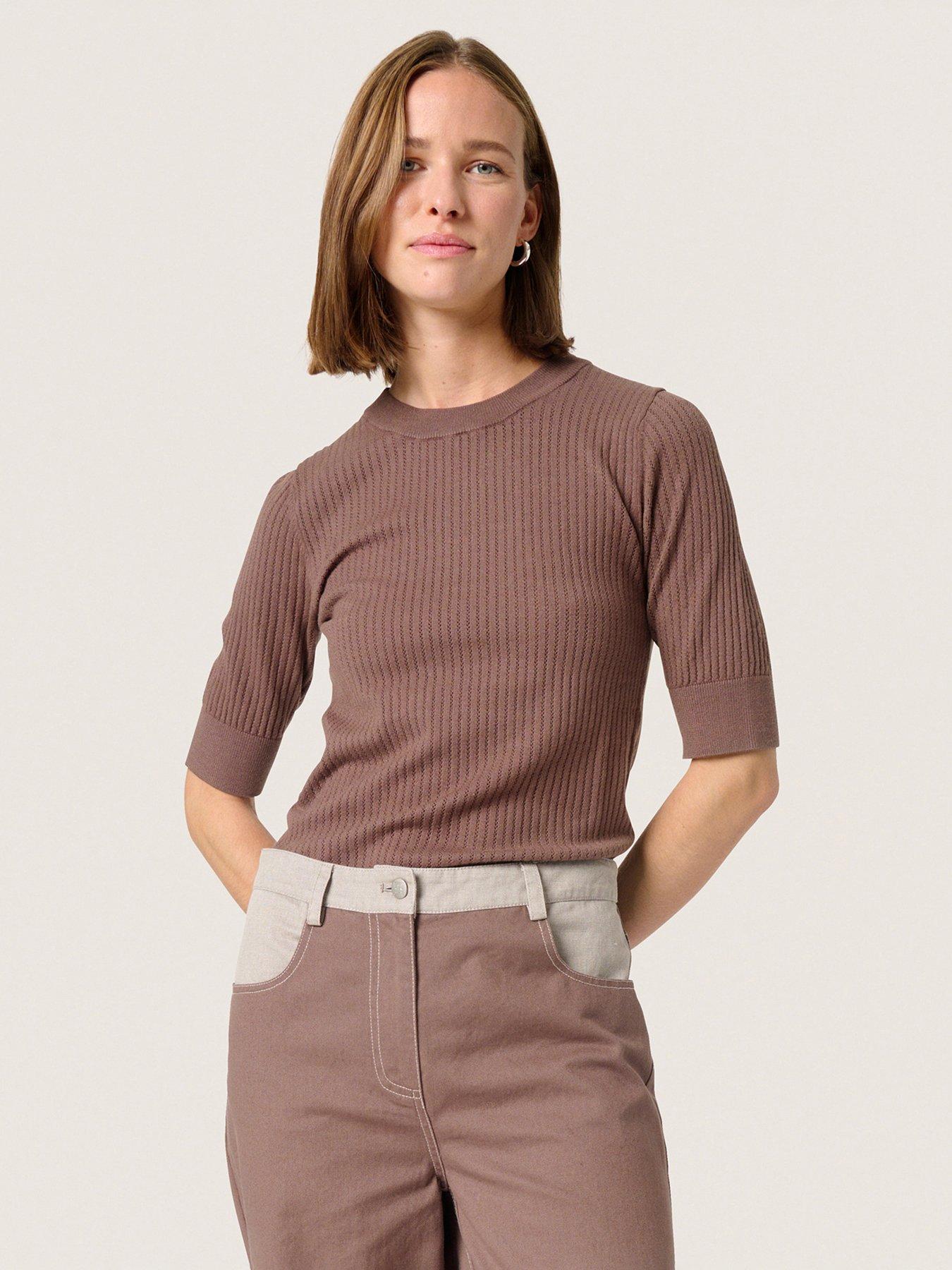 soaked-in-luxury-spina-pullover-brown