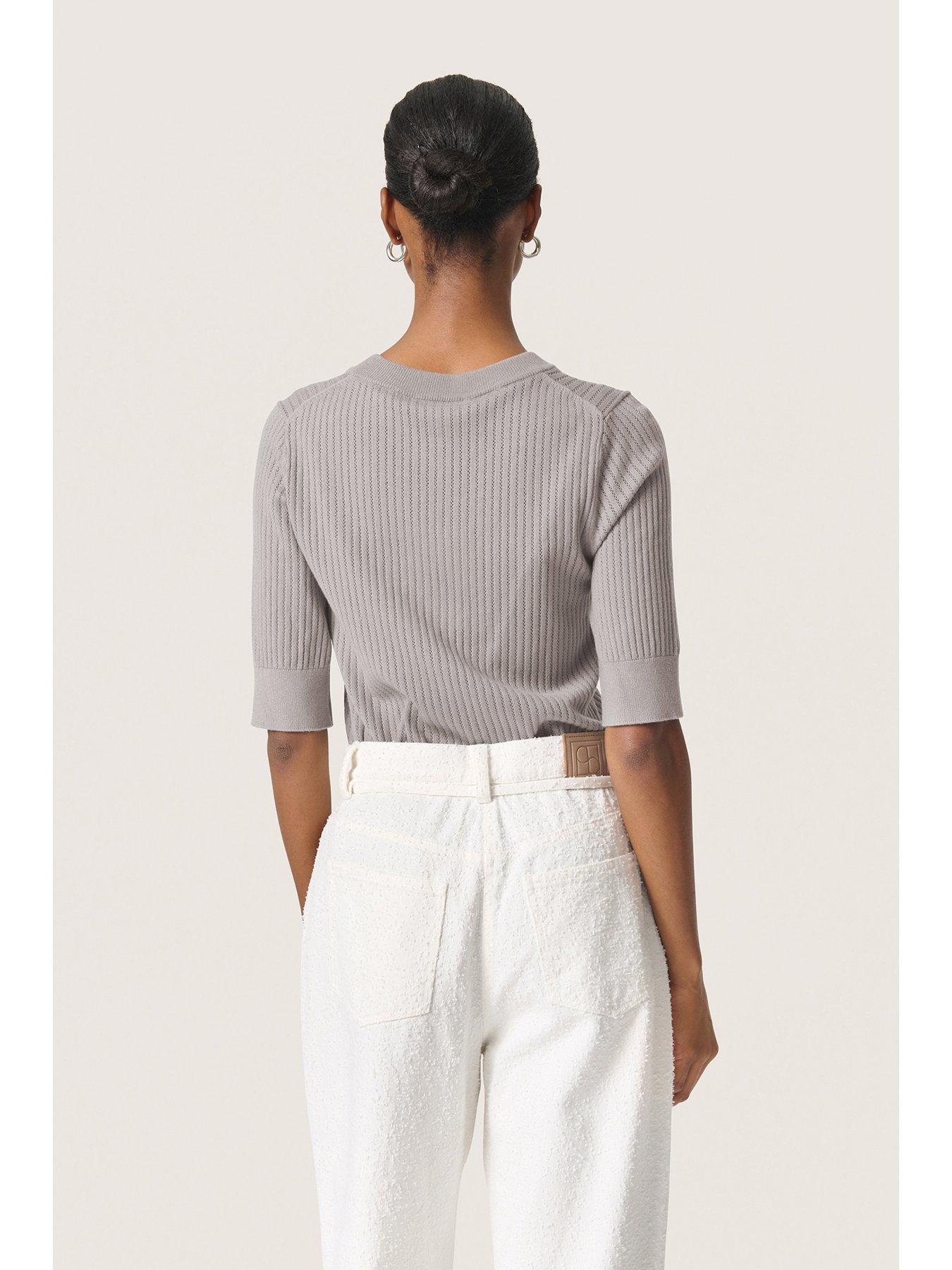  image of soaked-in-luxury-spina-pullover-grey
