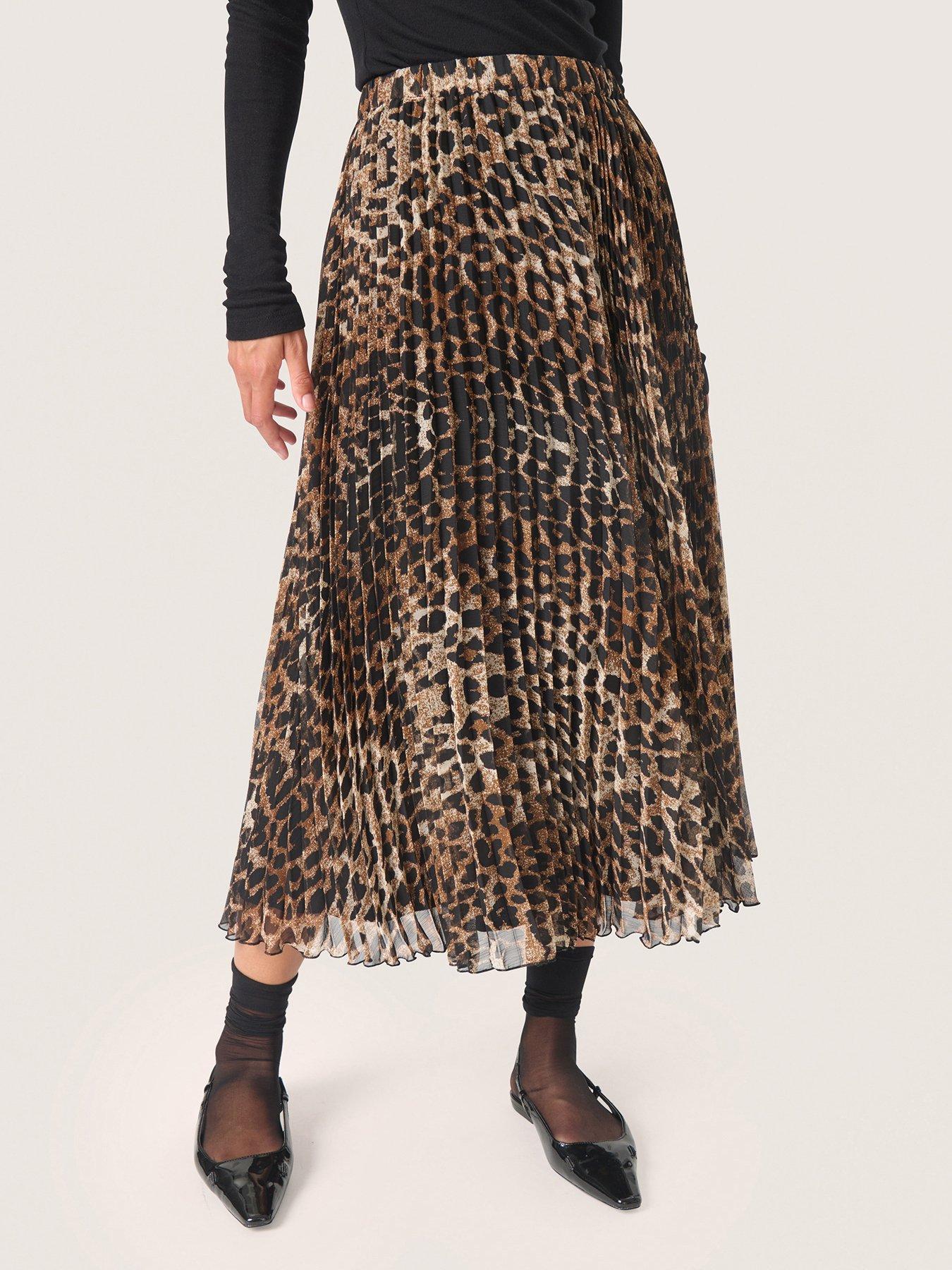 soaked-in-luxury-zakira-skirt-brown
