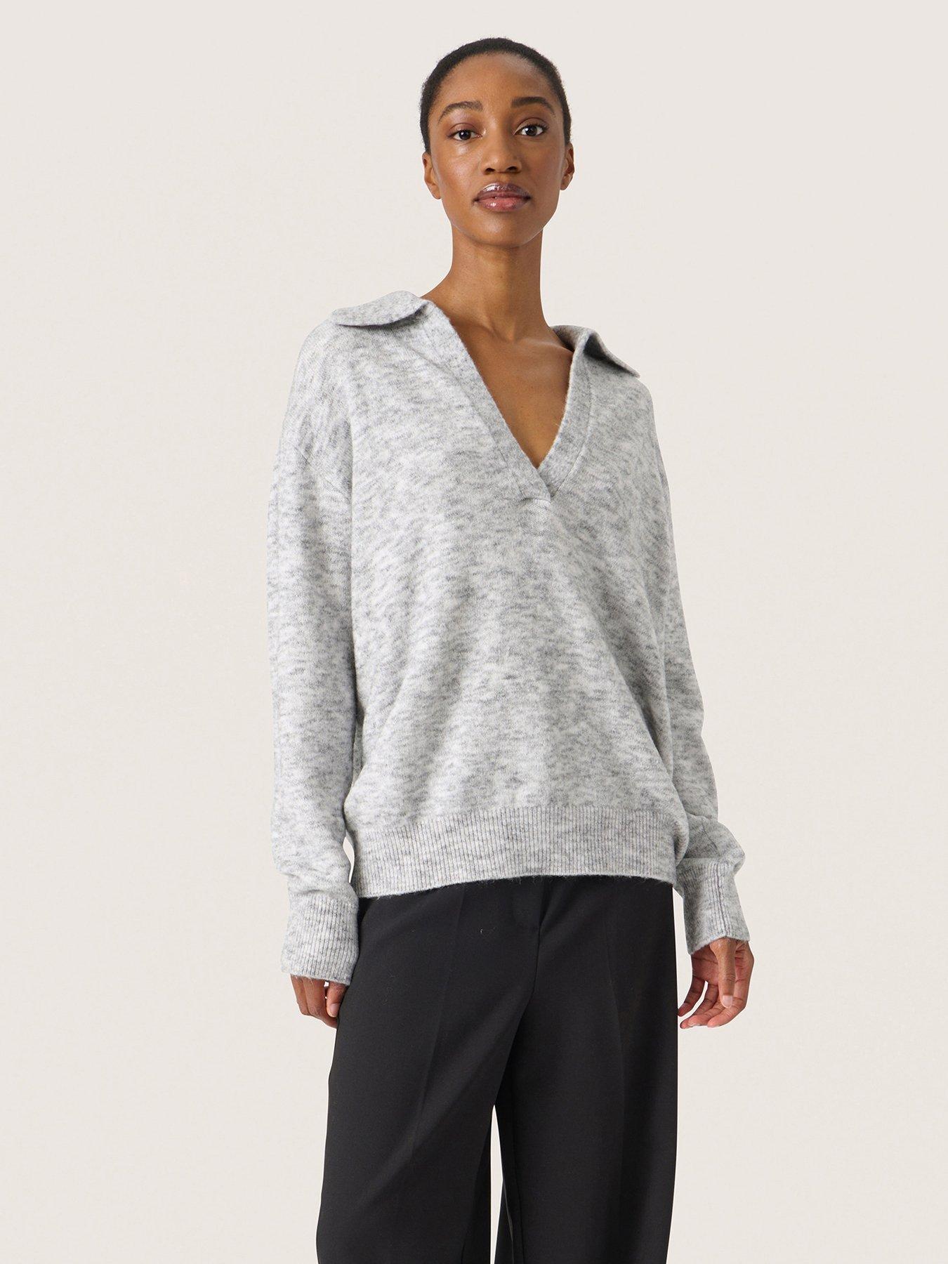  image of soaked-in-luxury-selta-pullover-grey