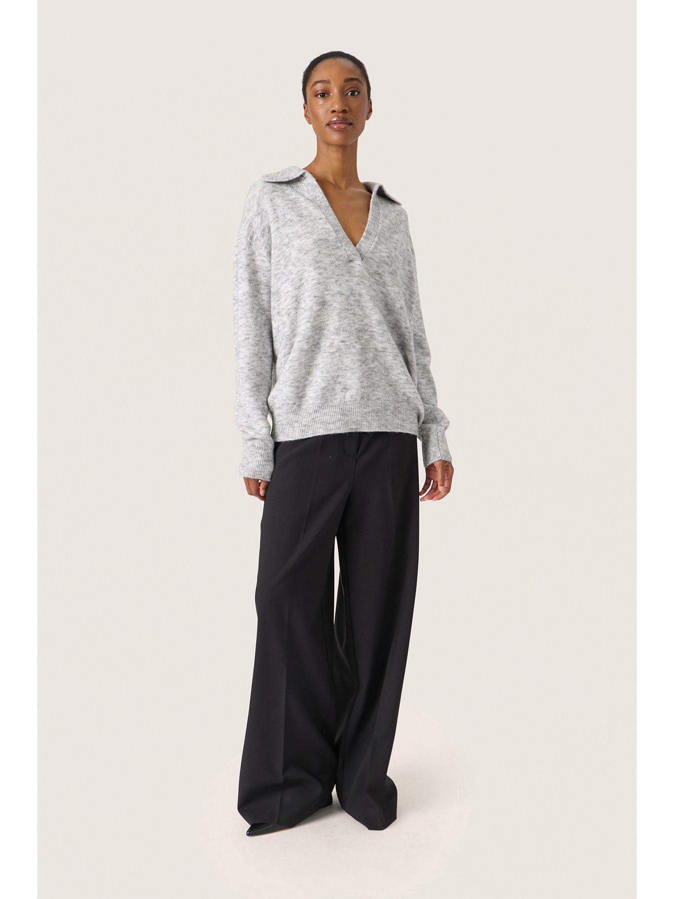  image of soaked-in-luxury-selta-pullover-grey