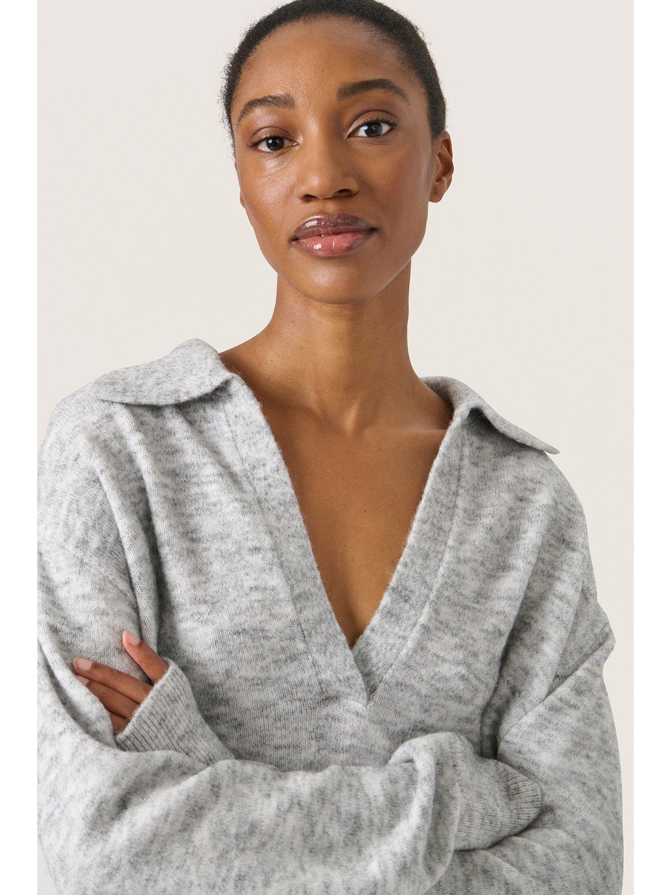  image of soaked-in-luxury-selta-pullover-grey