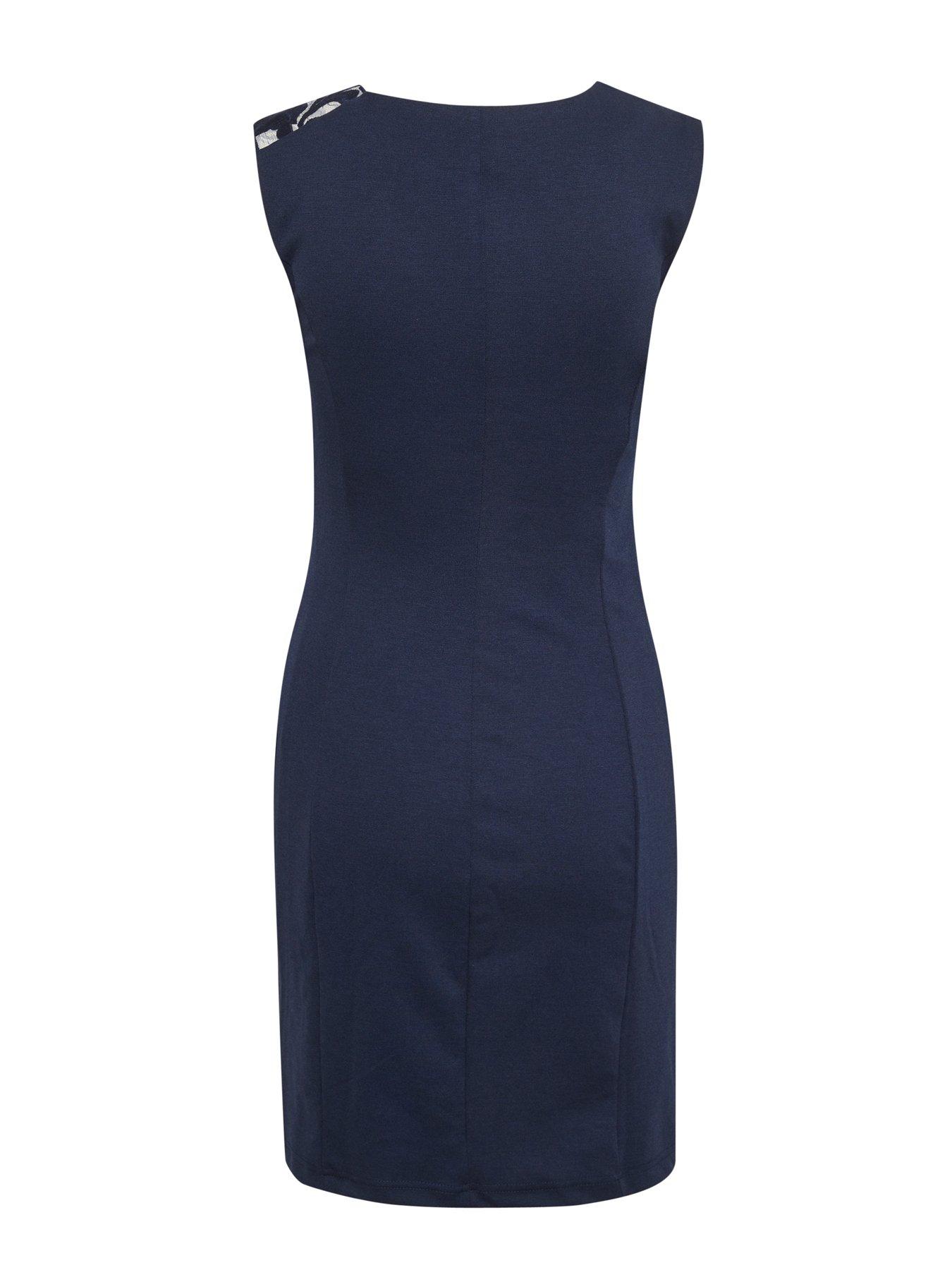  image of kaffe-india-vivi-dress-navy