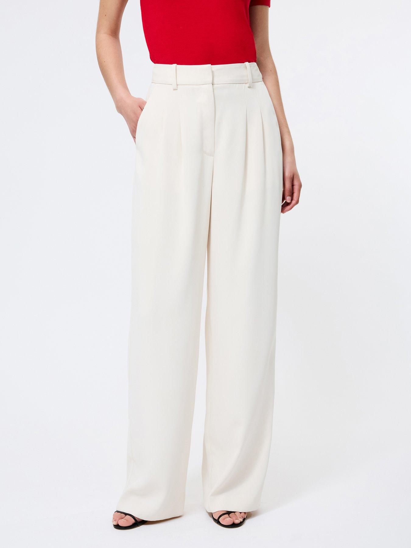 undefined Suit Trousers with Concealed Pockets
