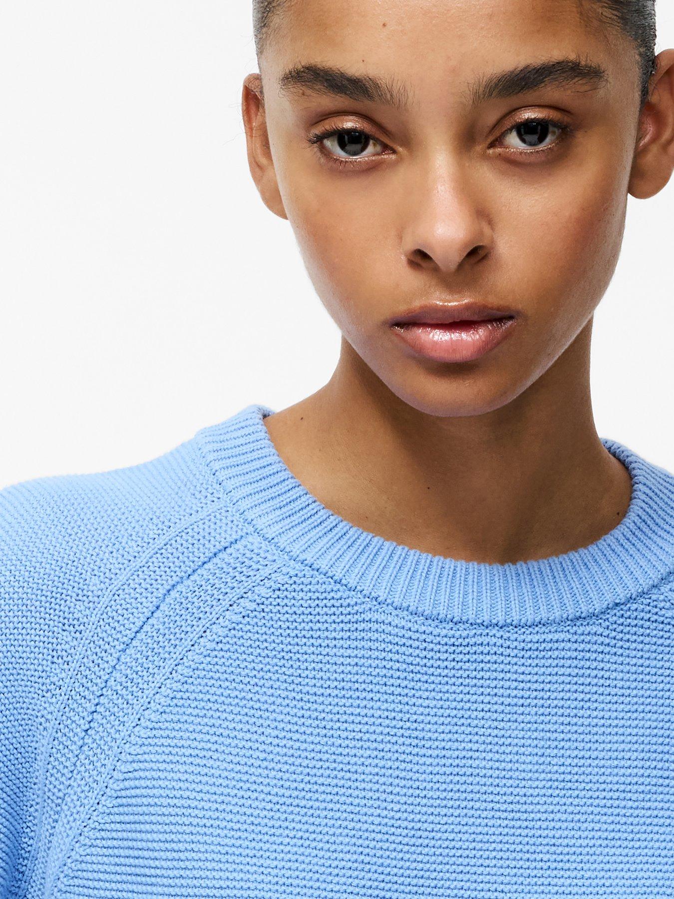  image of french-connection-cotton-mozart-knit-long-sleeve-jumper