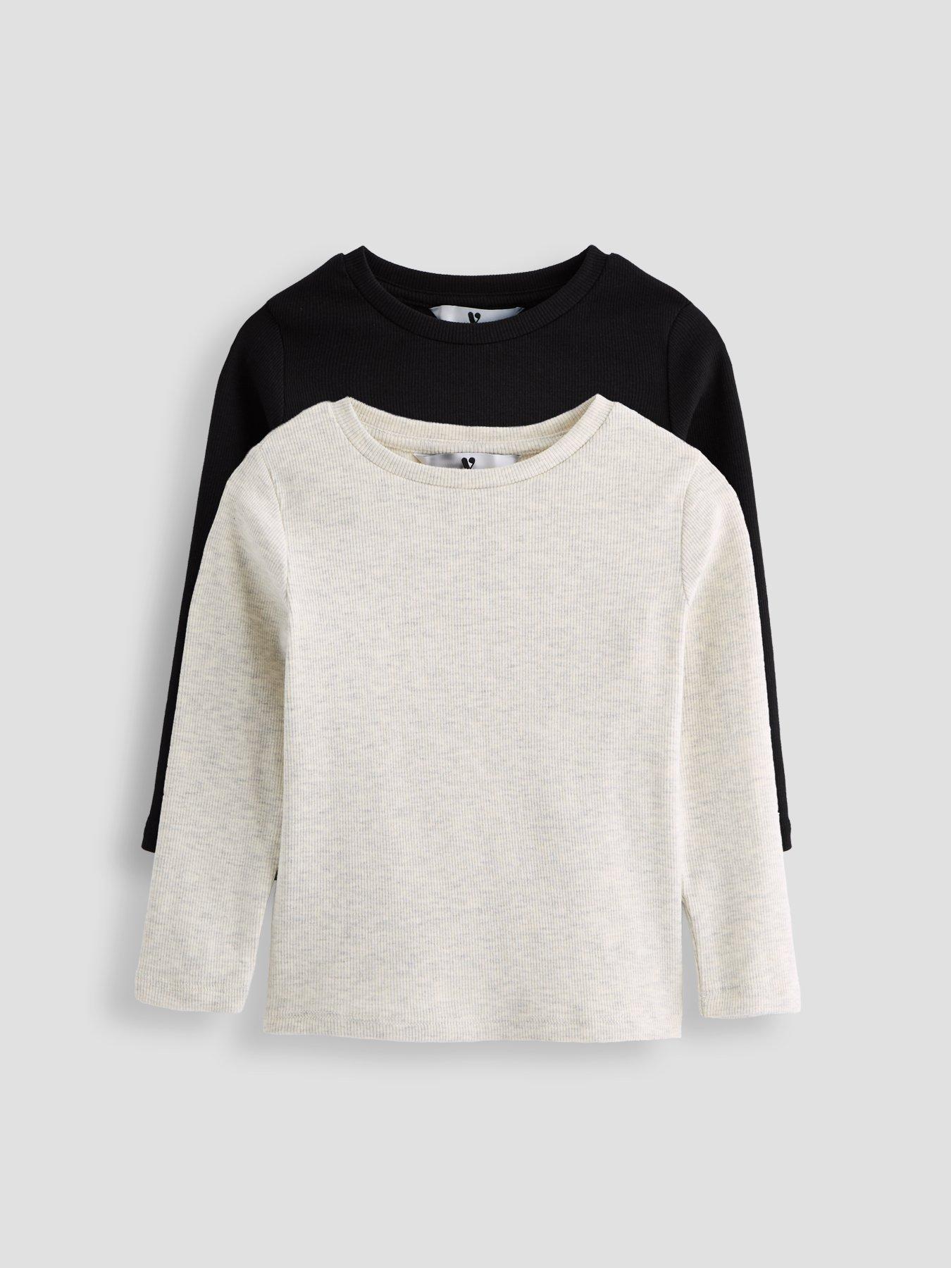 The Very Collection Girls 2 Long Sleeve Pack Tops - Multi