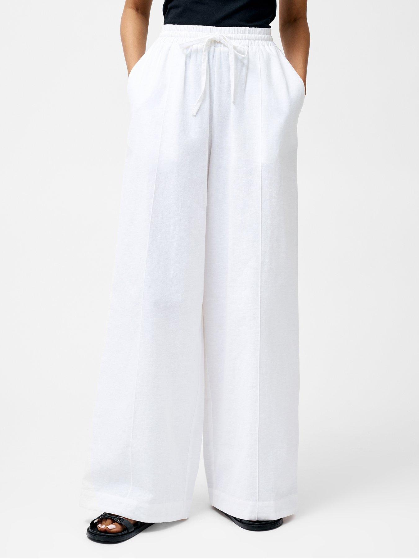 french-connection-cotton-linen-blend-relaxed-fit-wide-leg-trousers-with-drawcord