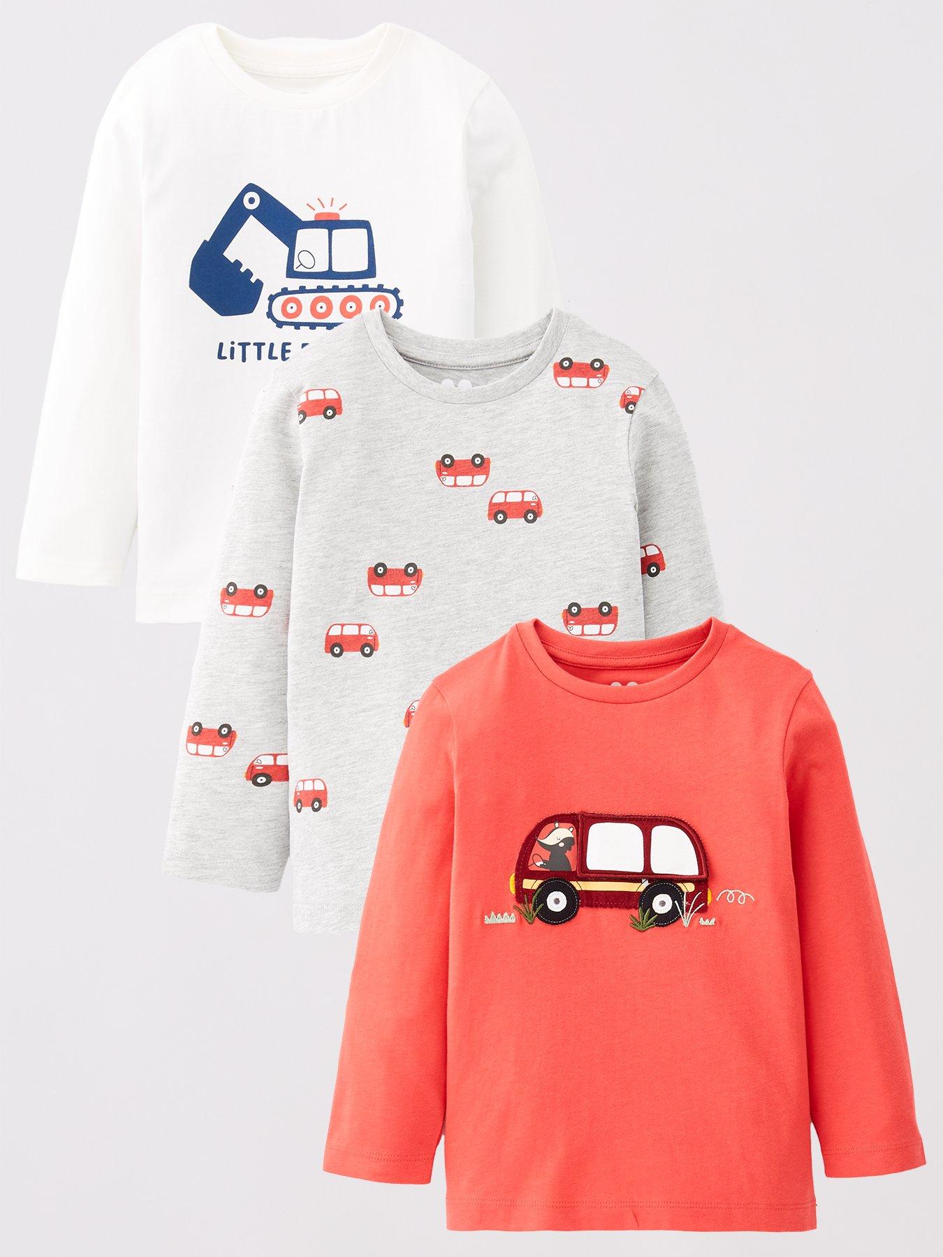 undefined 3 Pack 3D Detail Transport Pack T-shirts - Multi