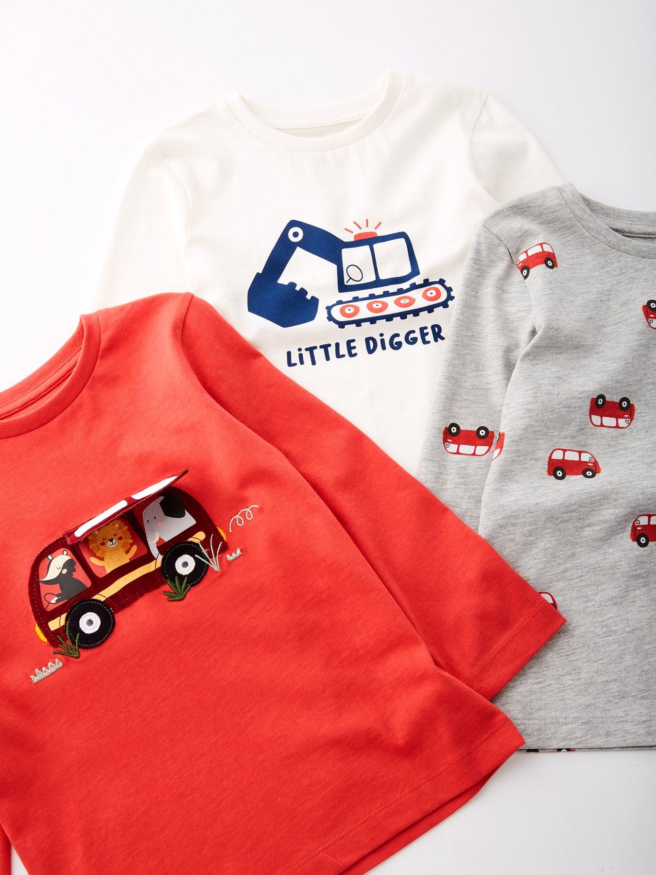 Image 5 of 5 of Mini V by Very 3 Pack 3D Detail Transport Pack T-shirts - Multi