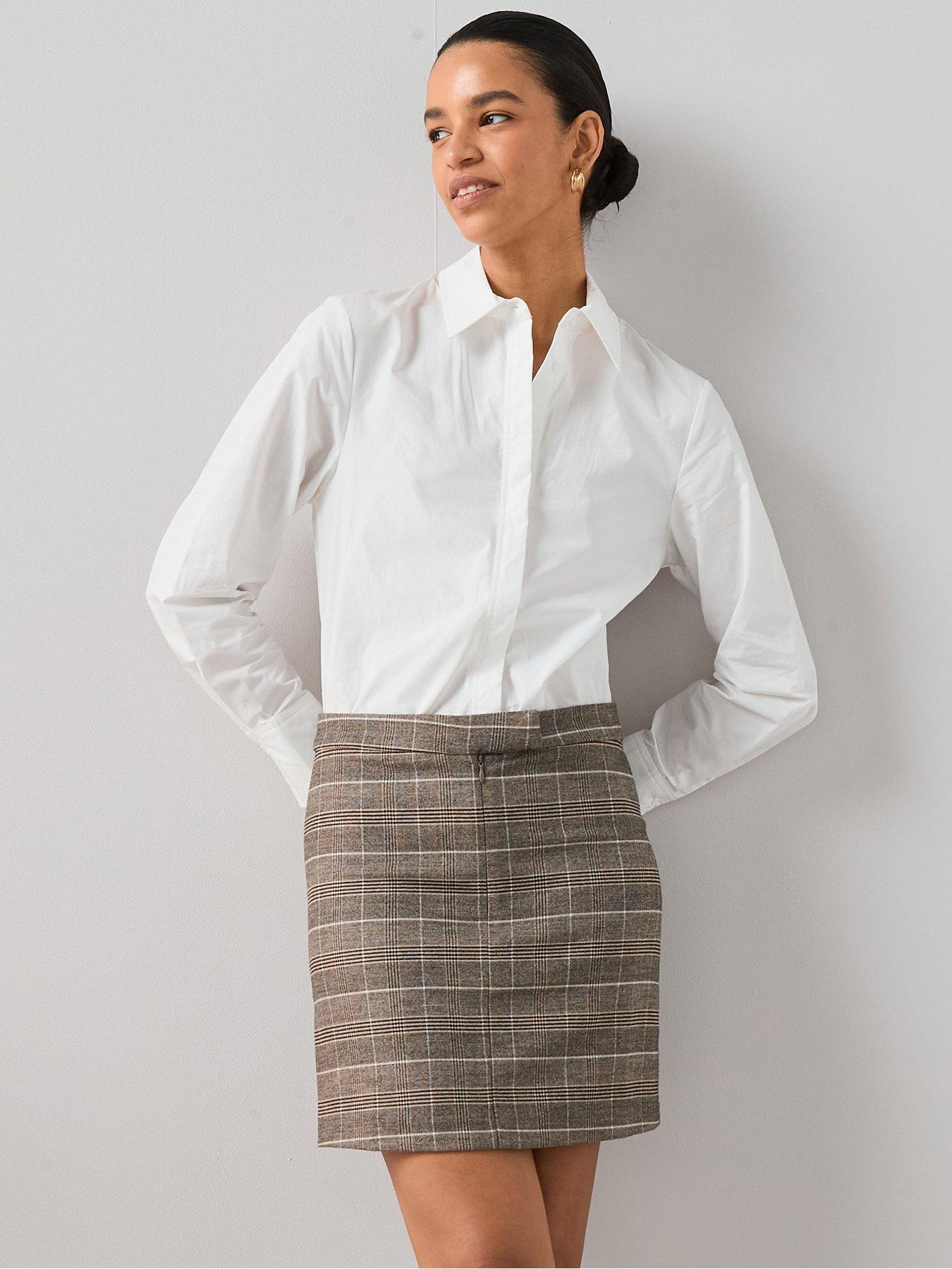 undefined Check Mini 2In1 Shirt Dress - Print