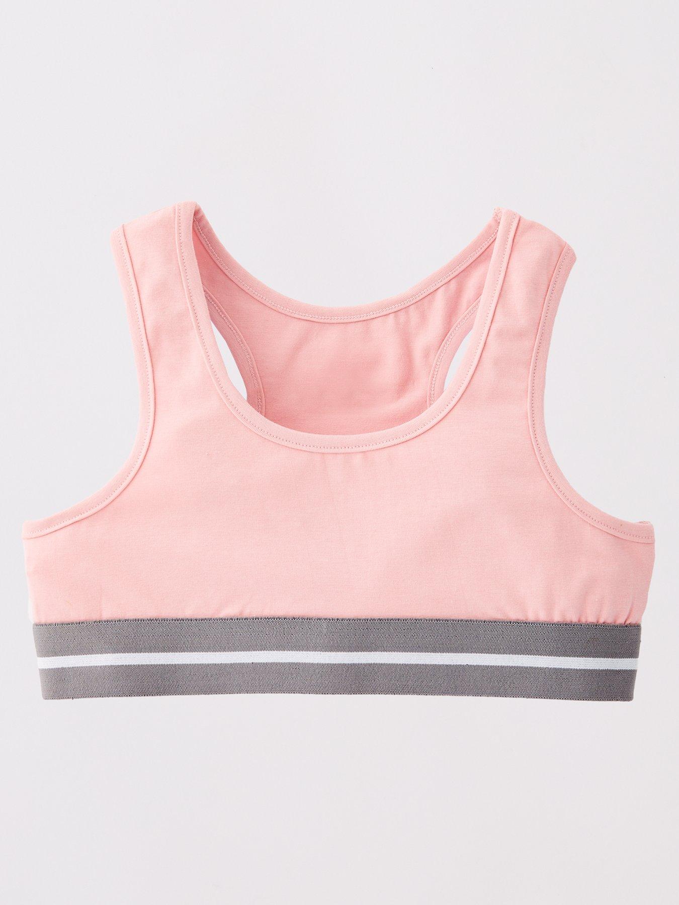 Image 2 of 5 of The Very Collection Girls 3 Pack Sporty Crop Top - Multi