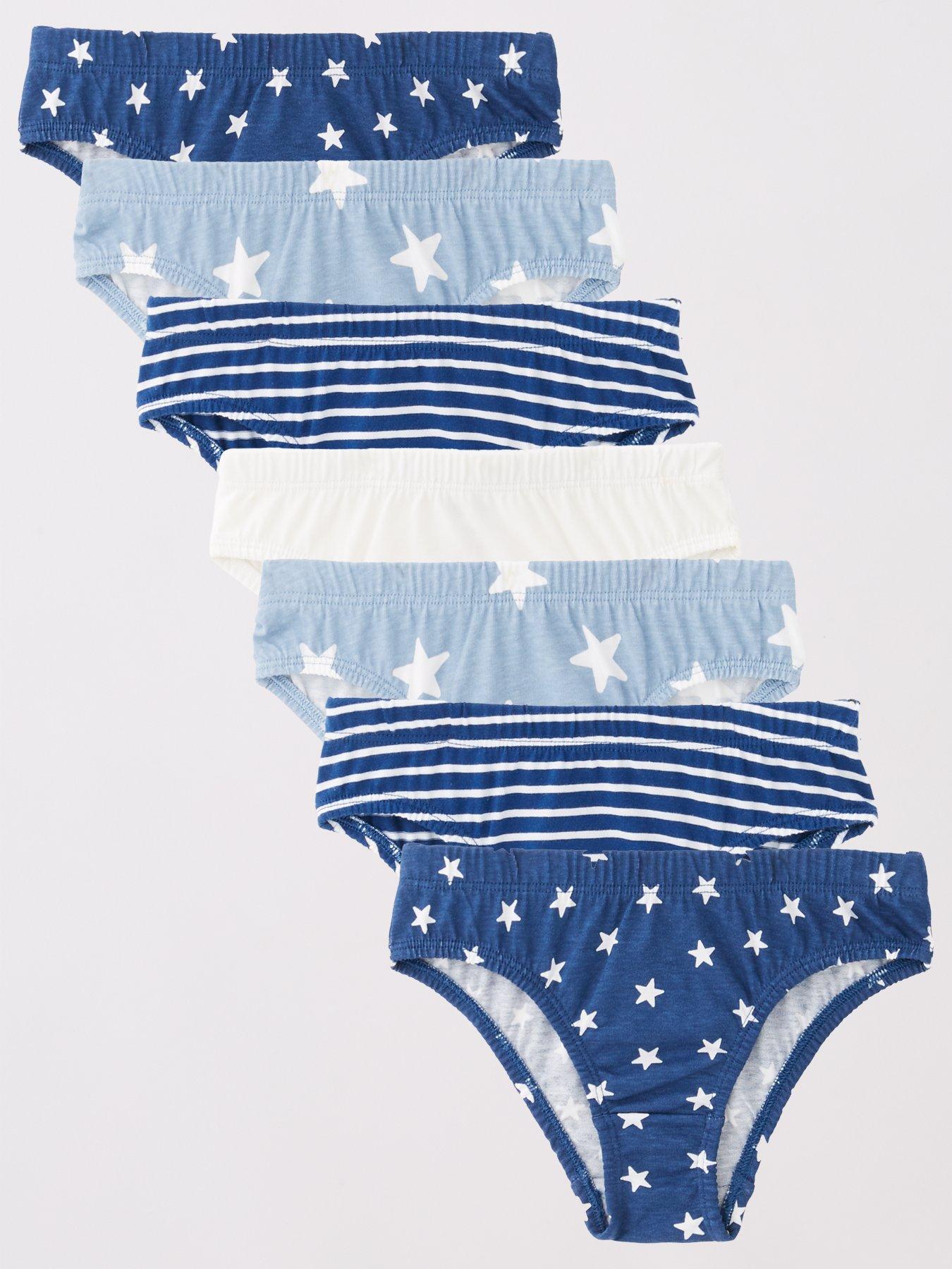  image of mini-v-by-very-boys-7-pack-star-briefs-multi