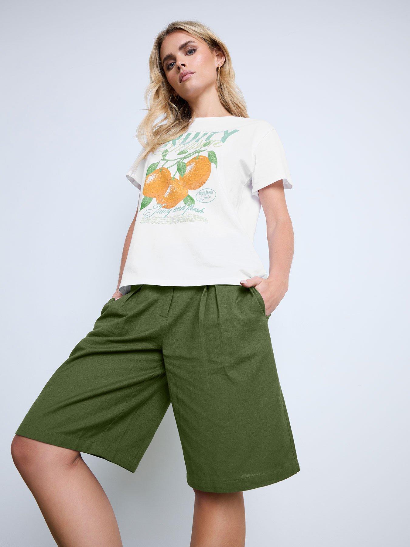  image of pixiegirl-knee-length-short-green