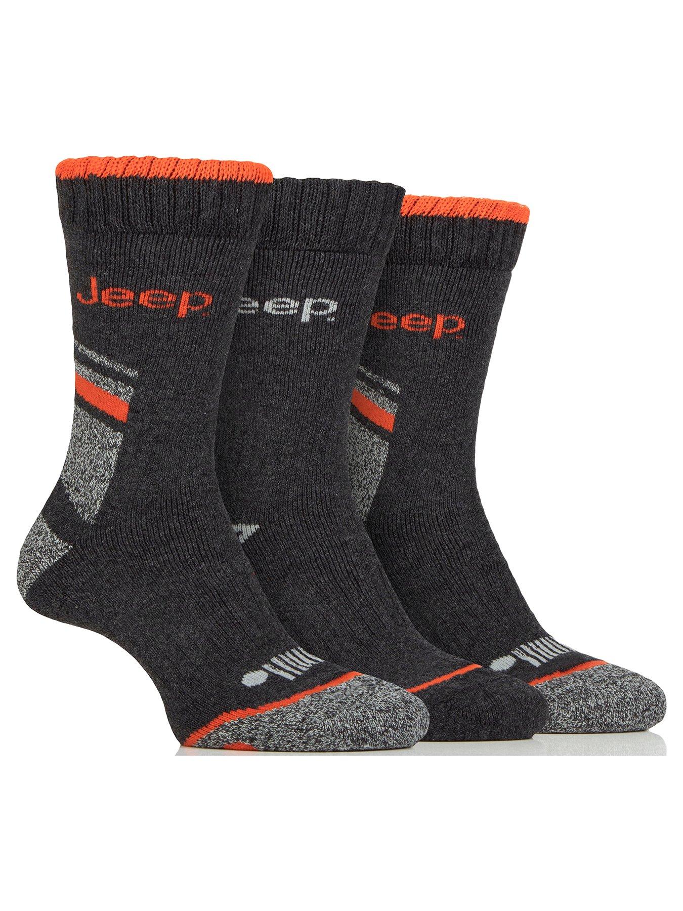 Image 1 of 2 of Jeep Poly Workwear Boot Crew Socks 3 Pack