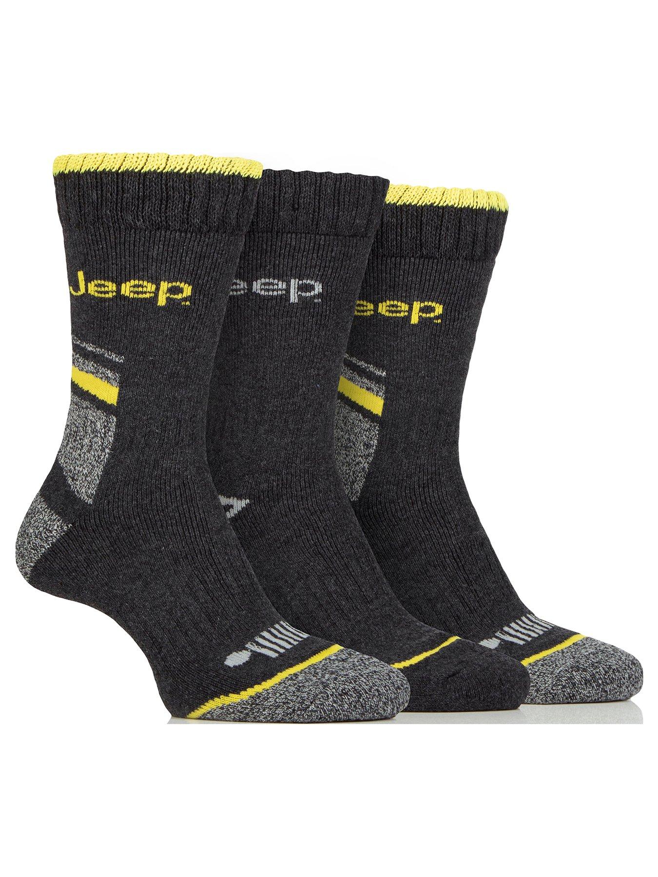  image of jeep-poly-workwear-boot-crew-socks-3-pack