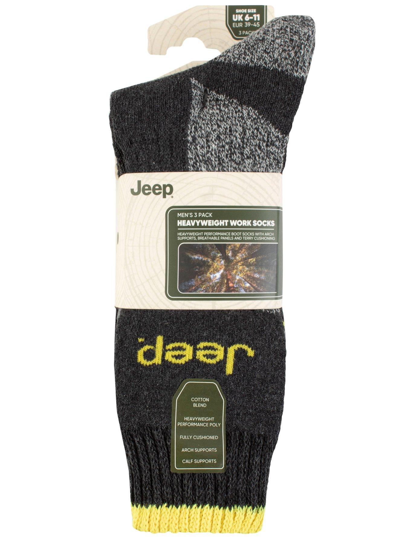  image of jeep-poly-workwear-boot-crew-socks-3-pack
