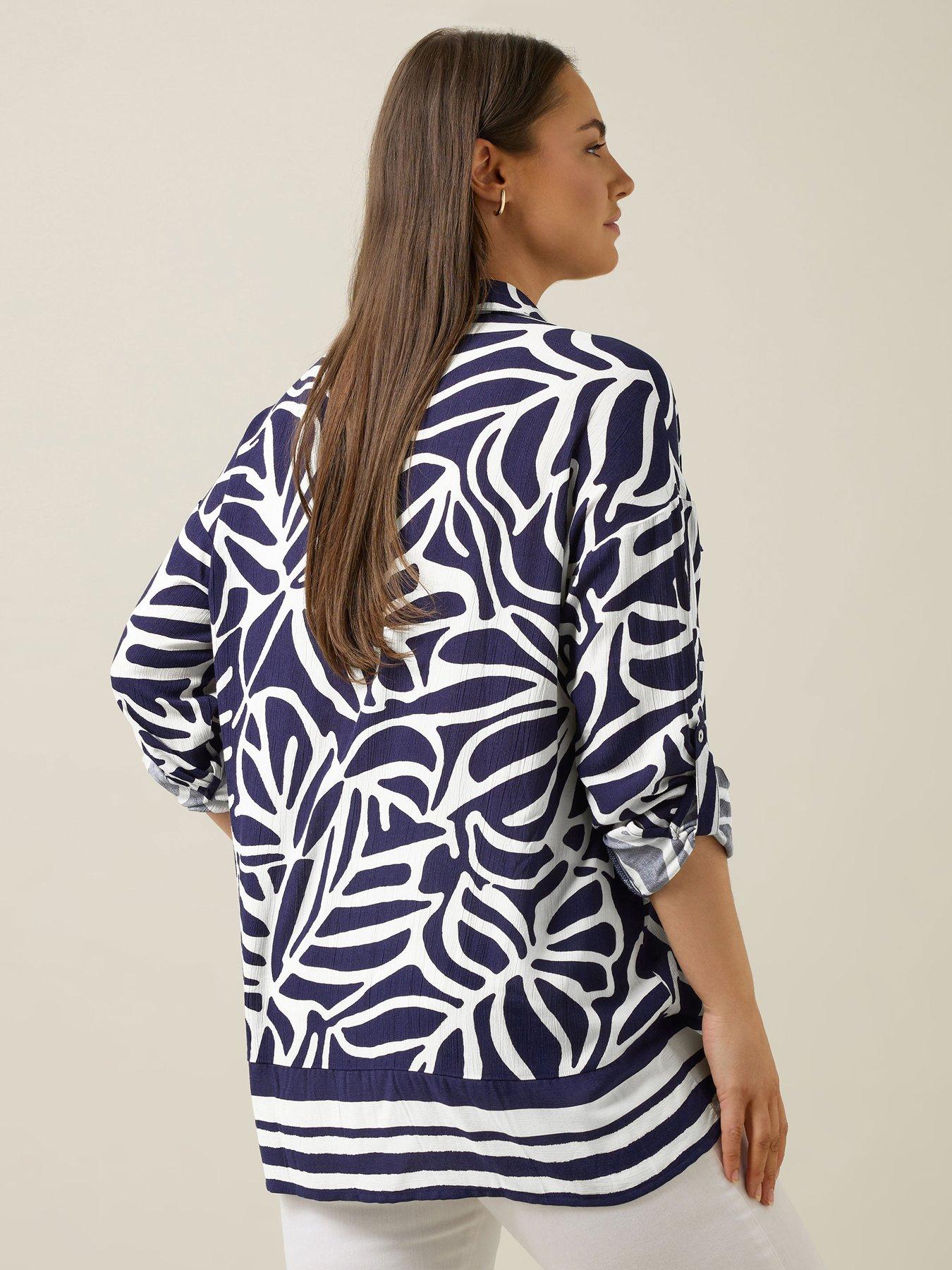  image of evans-border-print-shirt