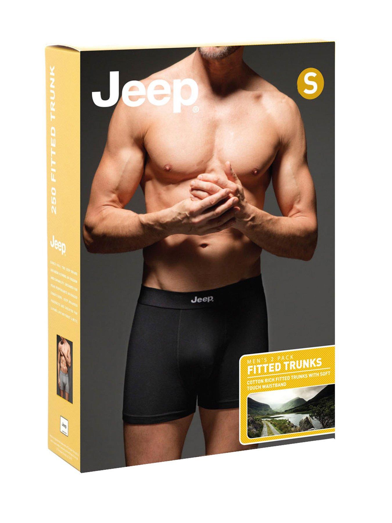 Image 3 of 3 of Jeep Plain Hipster Trunks 2 Pack - Multi