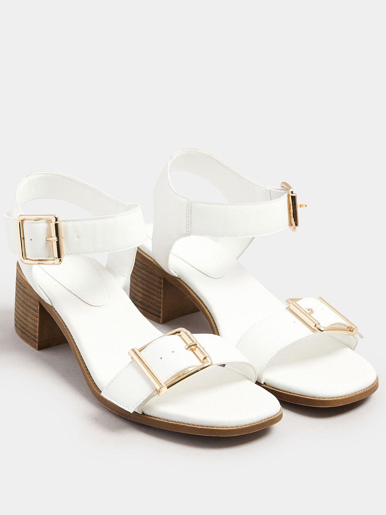  image of yours-extra-wide-fit-mid-block-buckle-sandal