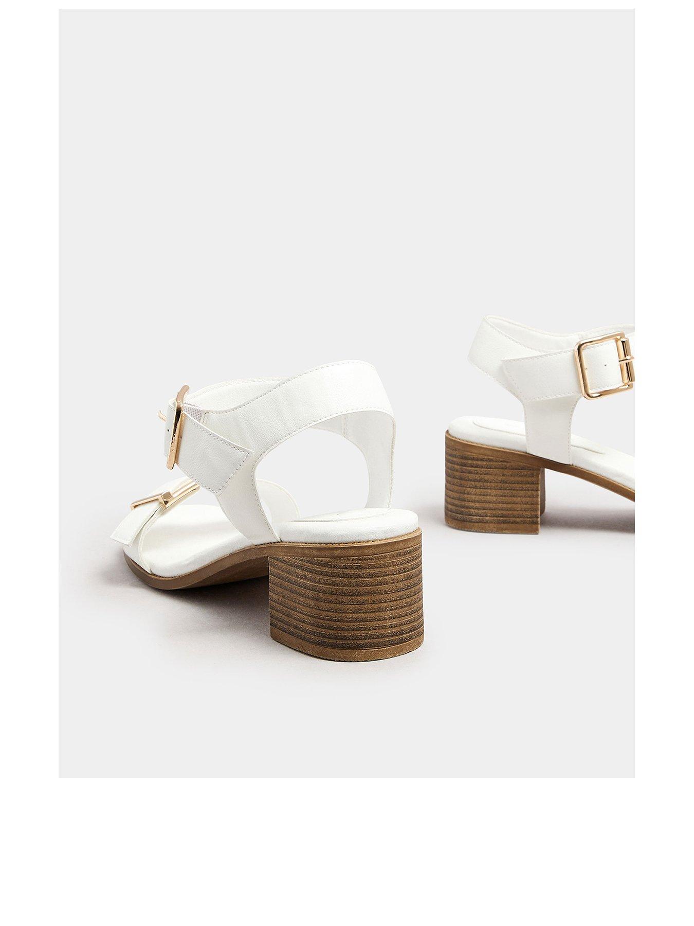  image of yours-extra-wide-fit-mid-block-buckle-sandal