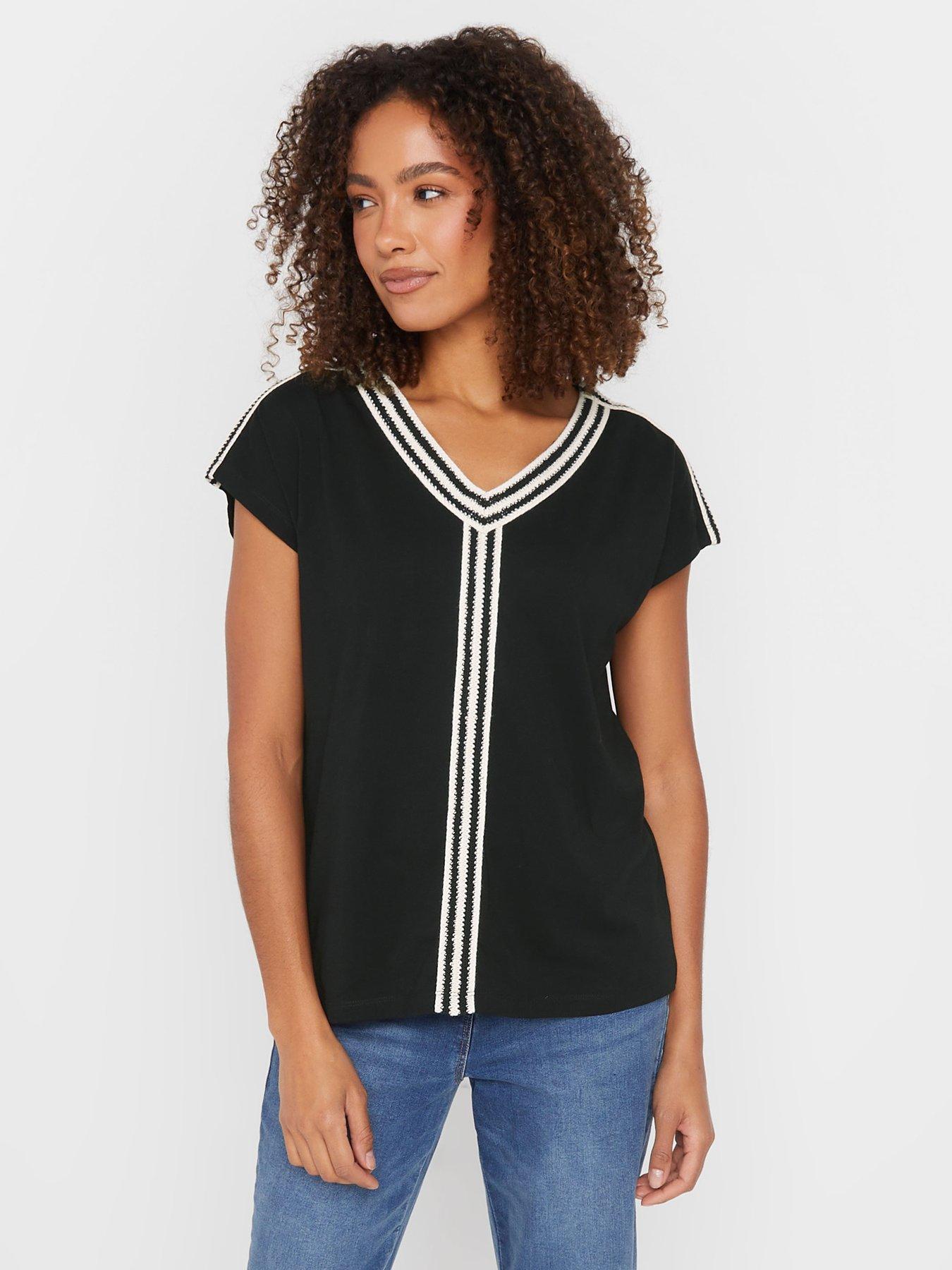 mco-embroidery-trim-v-neck-top-black