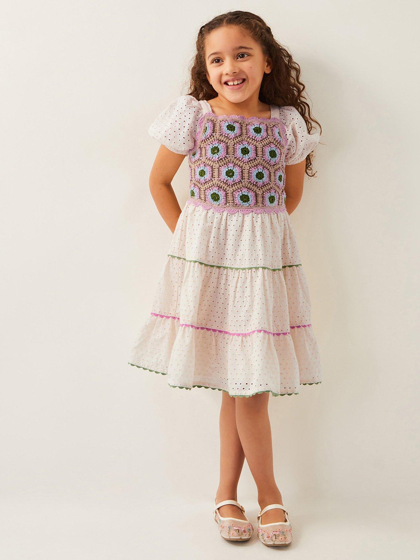  image of monsoon-girls-crochet-yoke-broderie-dress-light-cream