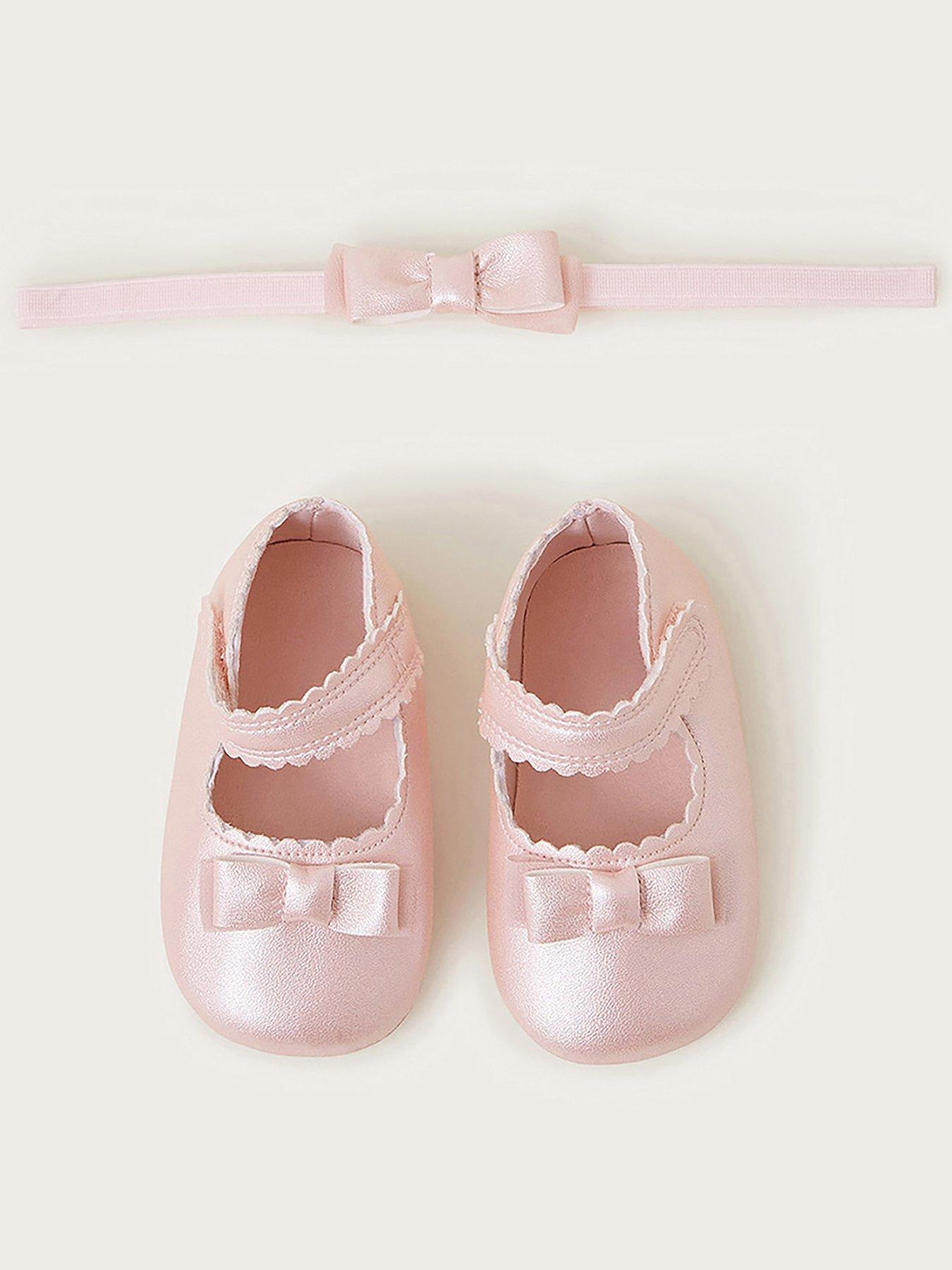 monsoon-baby-girls-shimmer-booties-and-bow-headband-set-pink