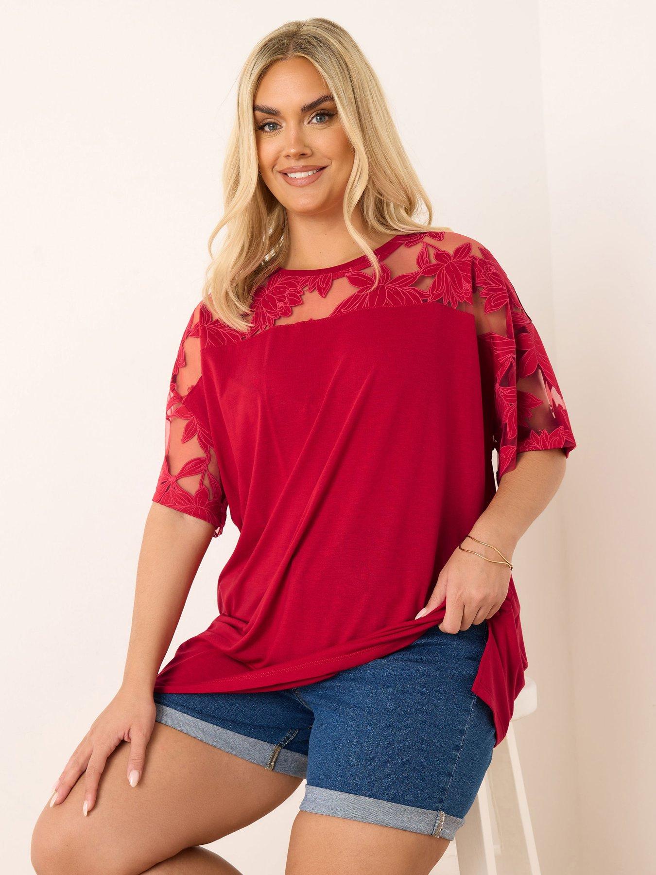 undefined Curve Boxy Burnout Panel T-Shirt