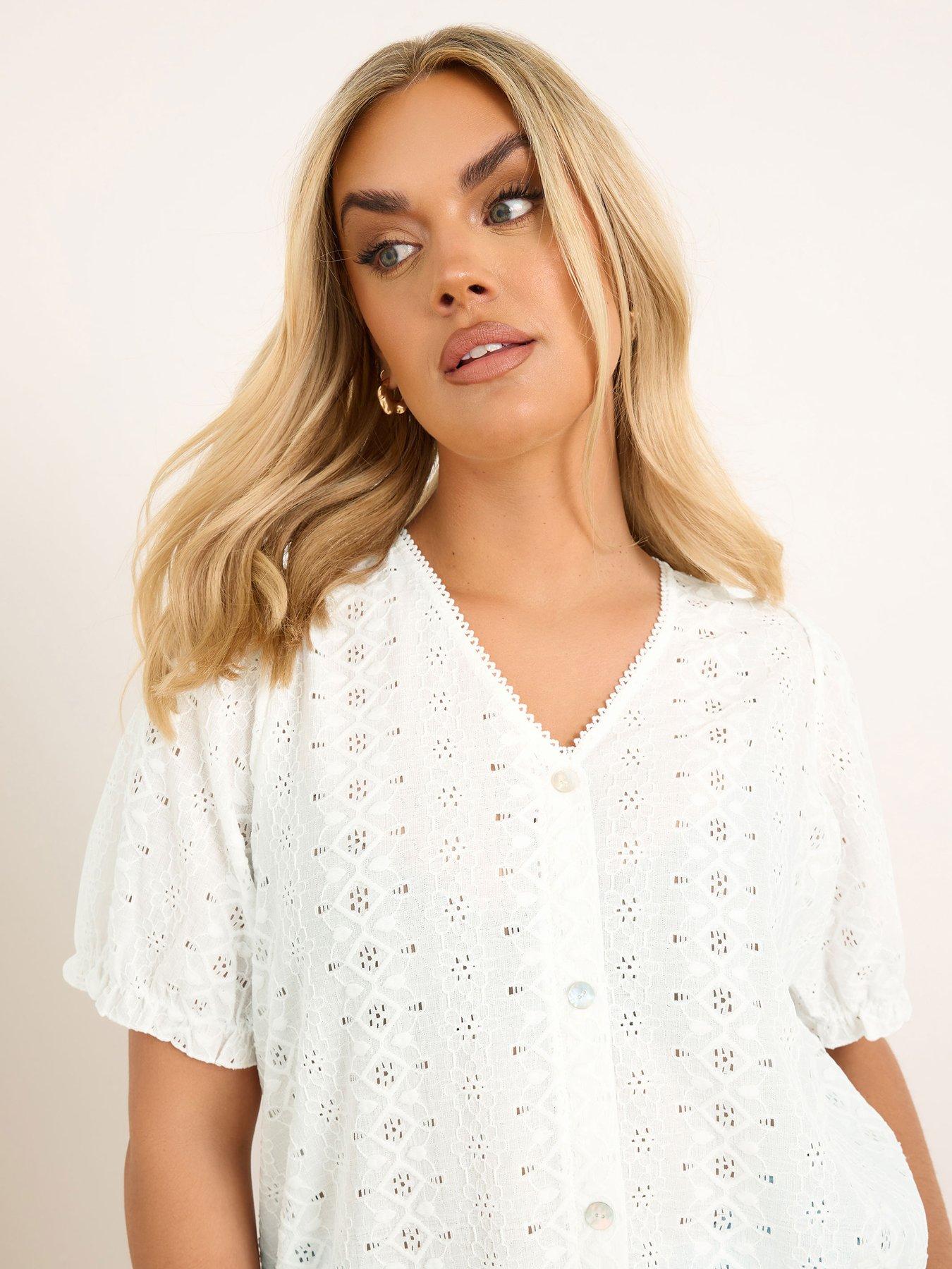  image of yours-curve-puff-sleeve-anglaise-blouse