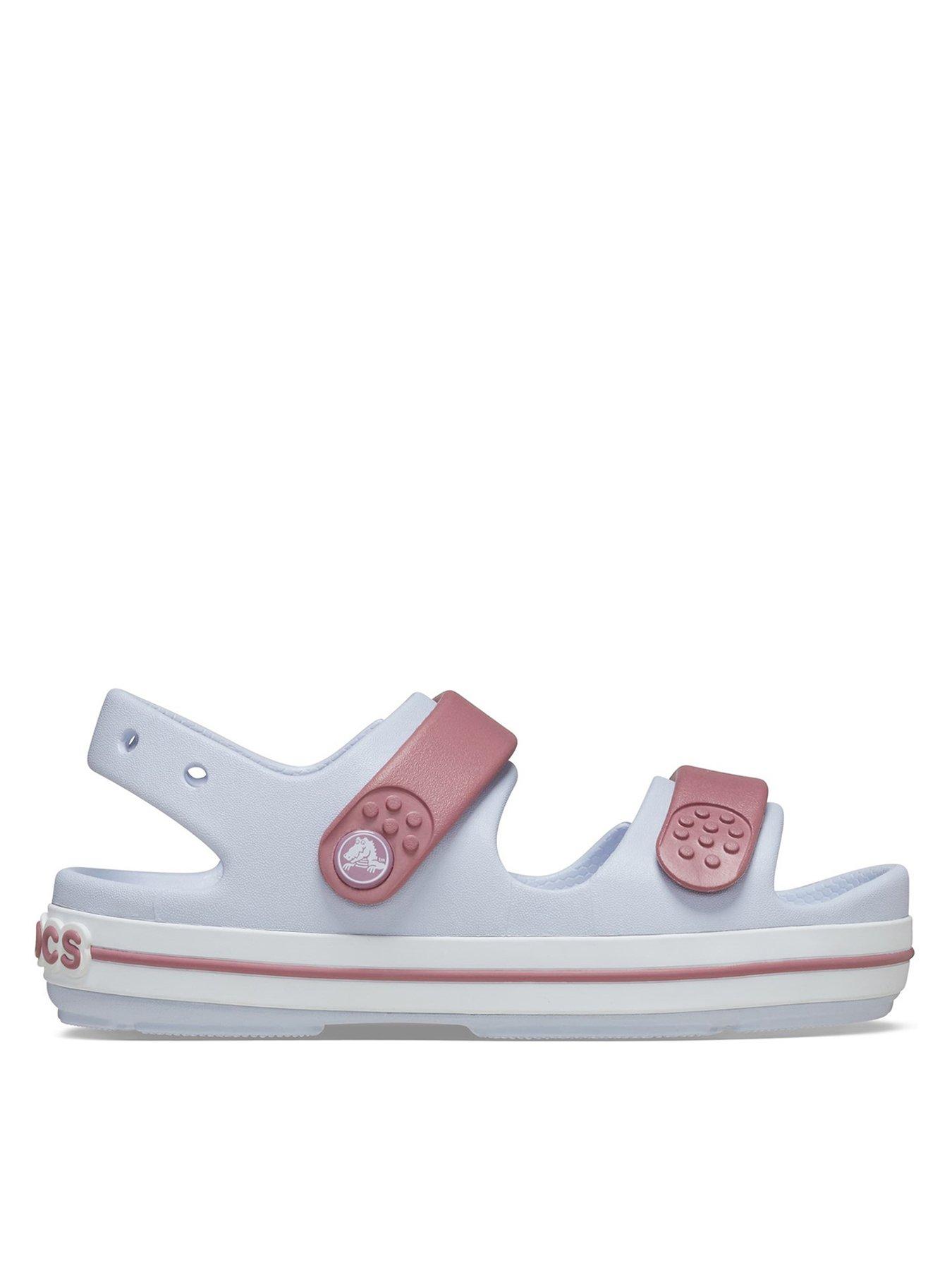 Image 1 of 6 of Crocs Toddler Crocband Cruiser Sandal - Silver
