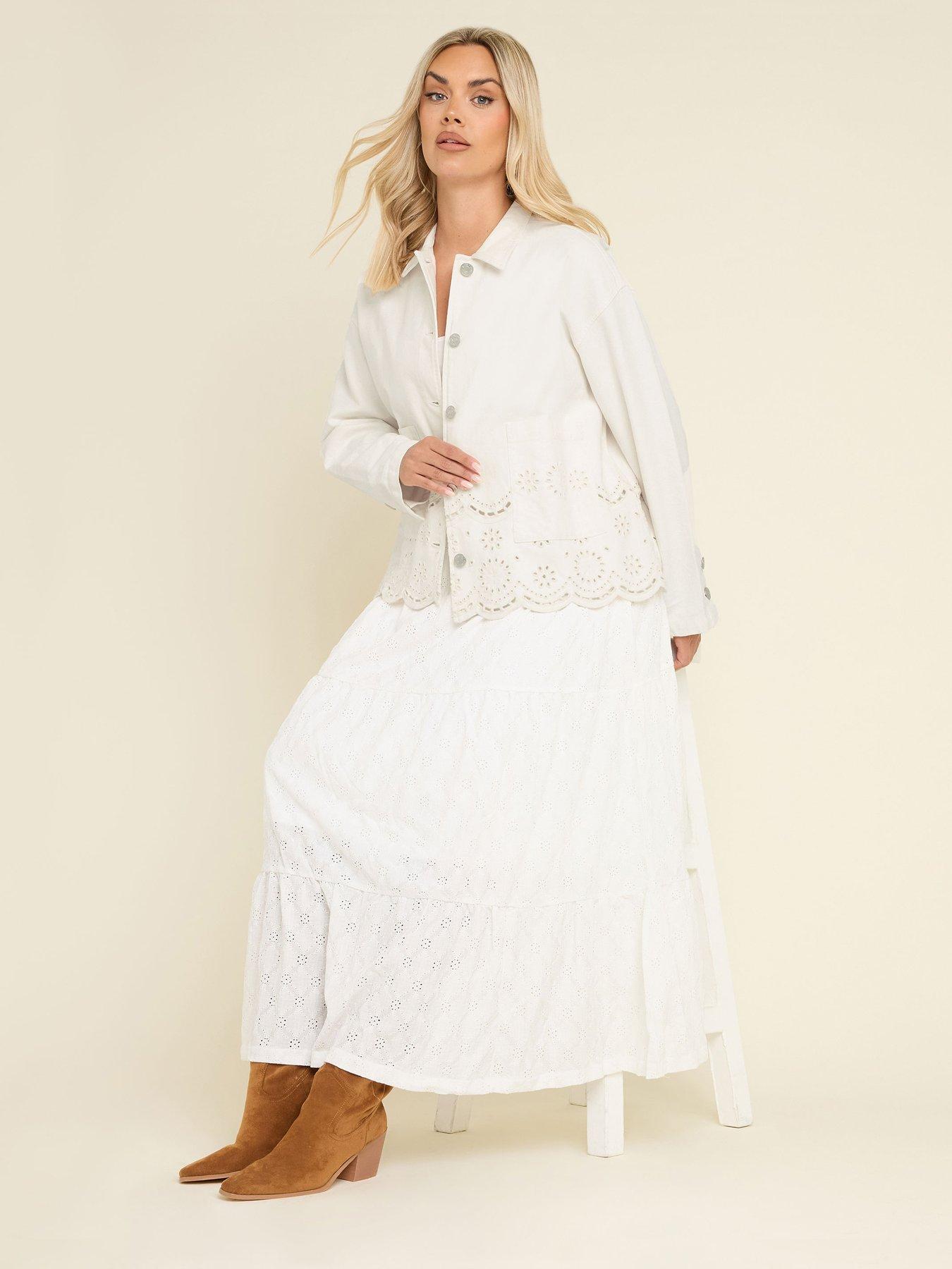  image of yours-curve-broidery-twill-shacket-ivory