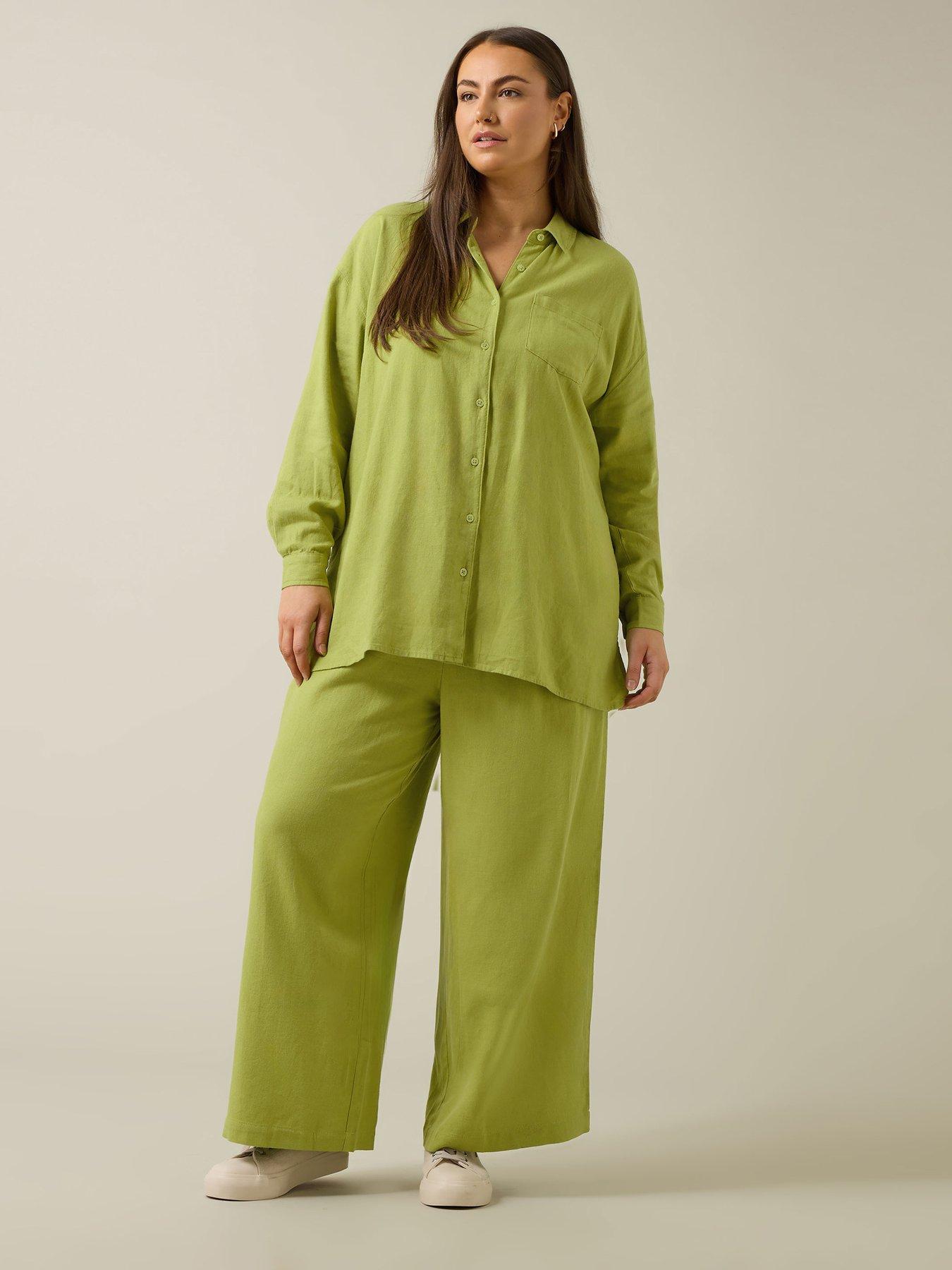 image of evans-34-sleeve-linen-shirt