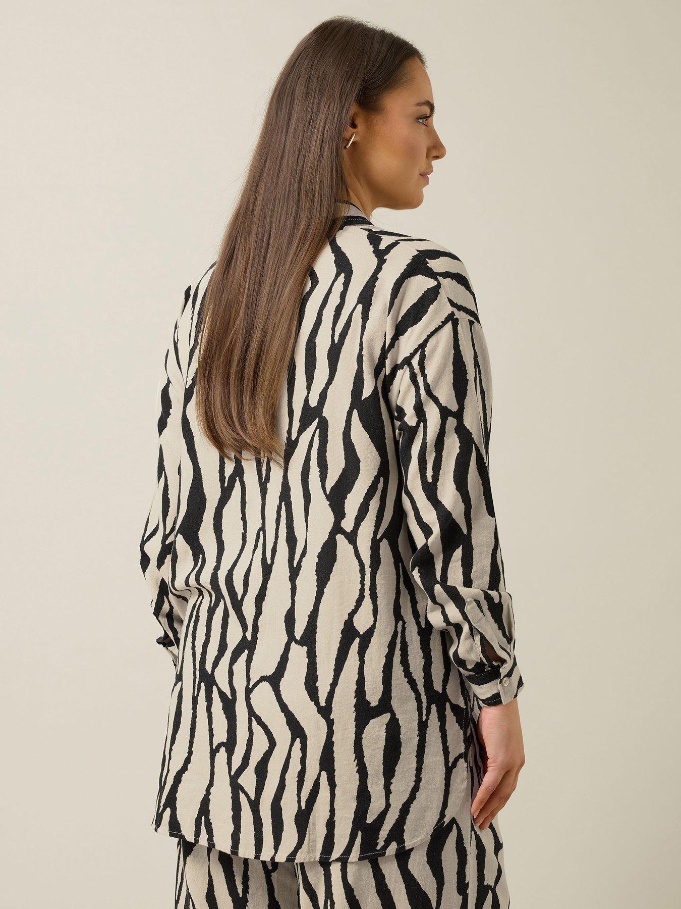  image of evans-34-sleeve-linen-shirt