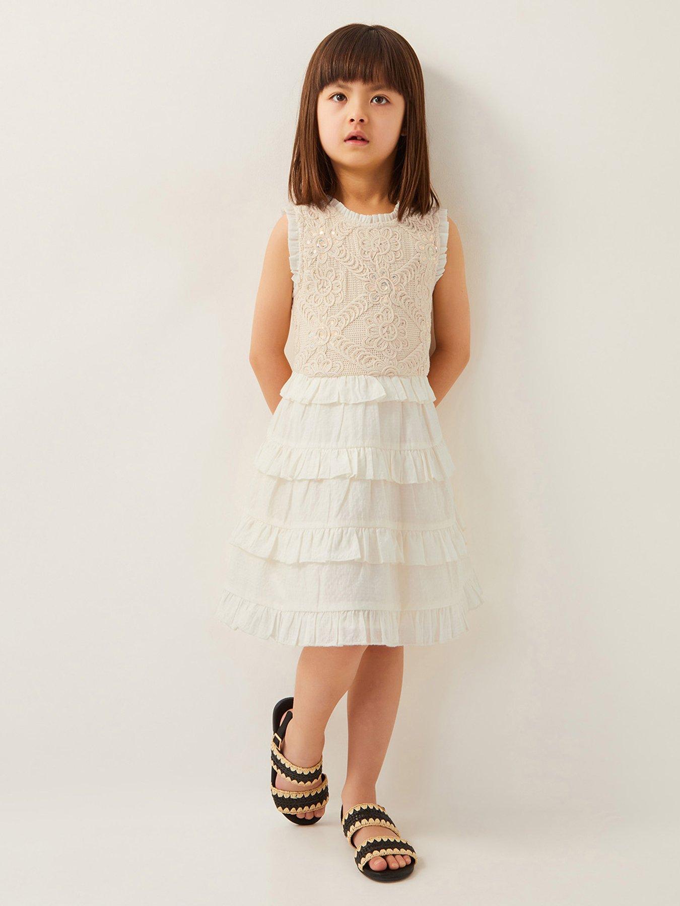  image of monsoon-girls-crochet-yoke-ruffle-dress-light-cream