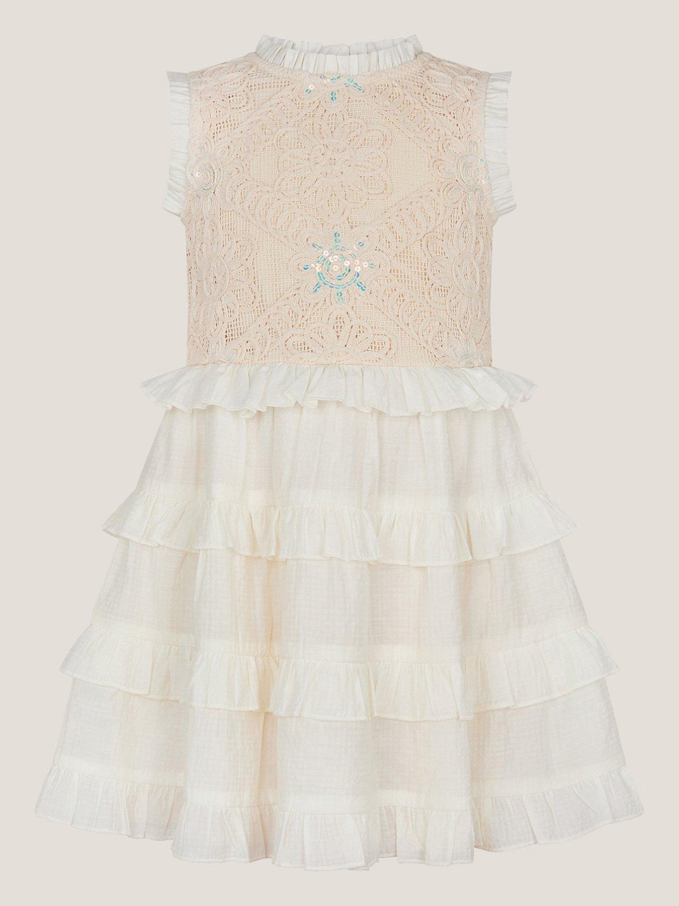  image of monsoon-girls-crochet-yoke-ruffle-dress-light-cream